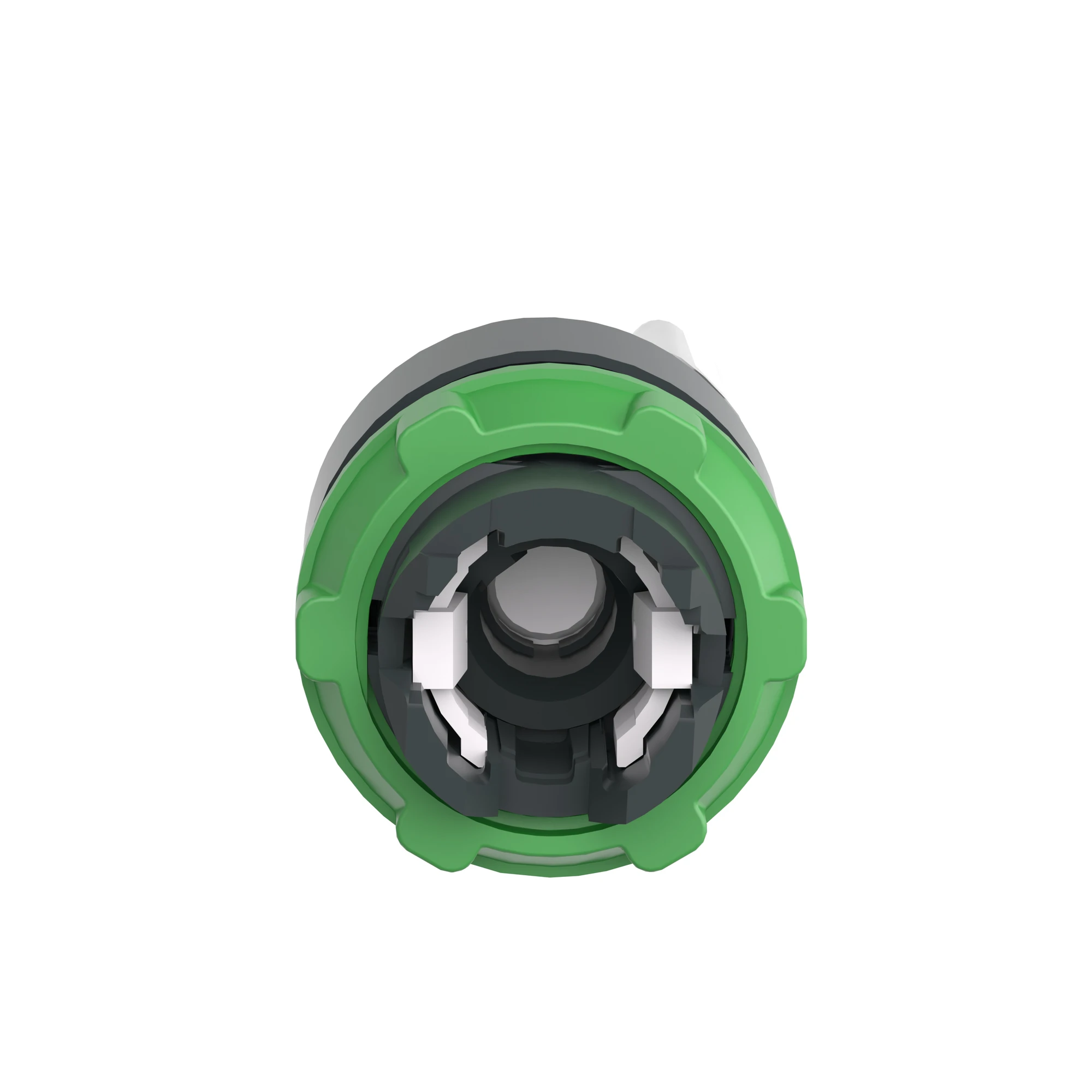 Schneider Electric ZB5AK1413 Illuminated selector switch, front element, Harmony XB5, plastic, 22mm, white, for universal LED, 2 positions, momentary (img_004)