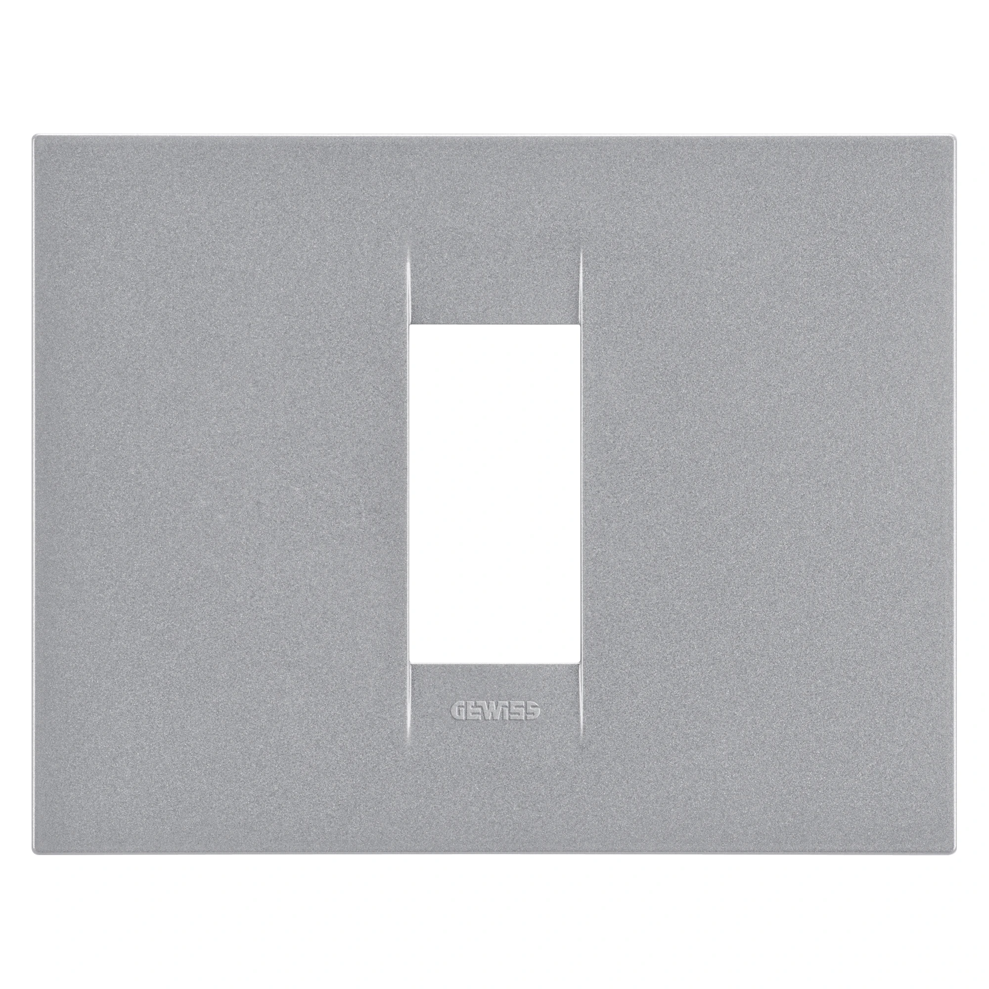 GEWISS GW16401VT GEO PLATE - IN PAINTED TECHNOPOLYMER - 1 MODULE - TITANIUM - CHORUSMART (img_001) GEWISS GW16401VT GEO PLATE - IN PAINTED TECHNOPOLYMER - 1 MODULE - TITANIUM - CHORUSMART (img_001)