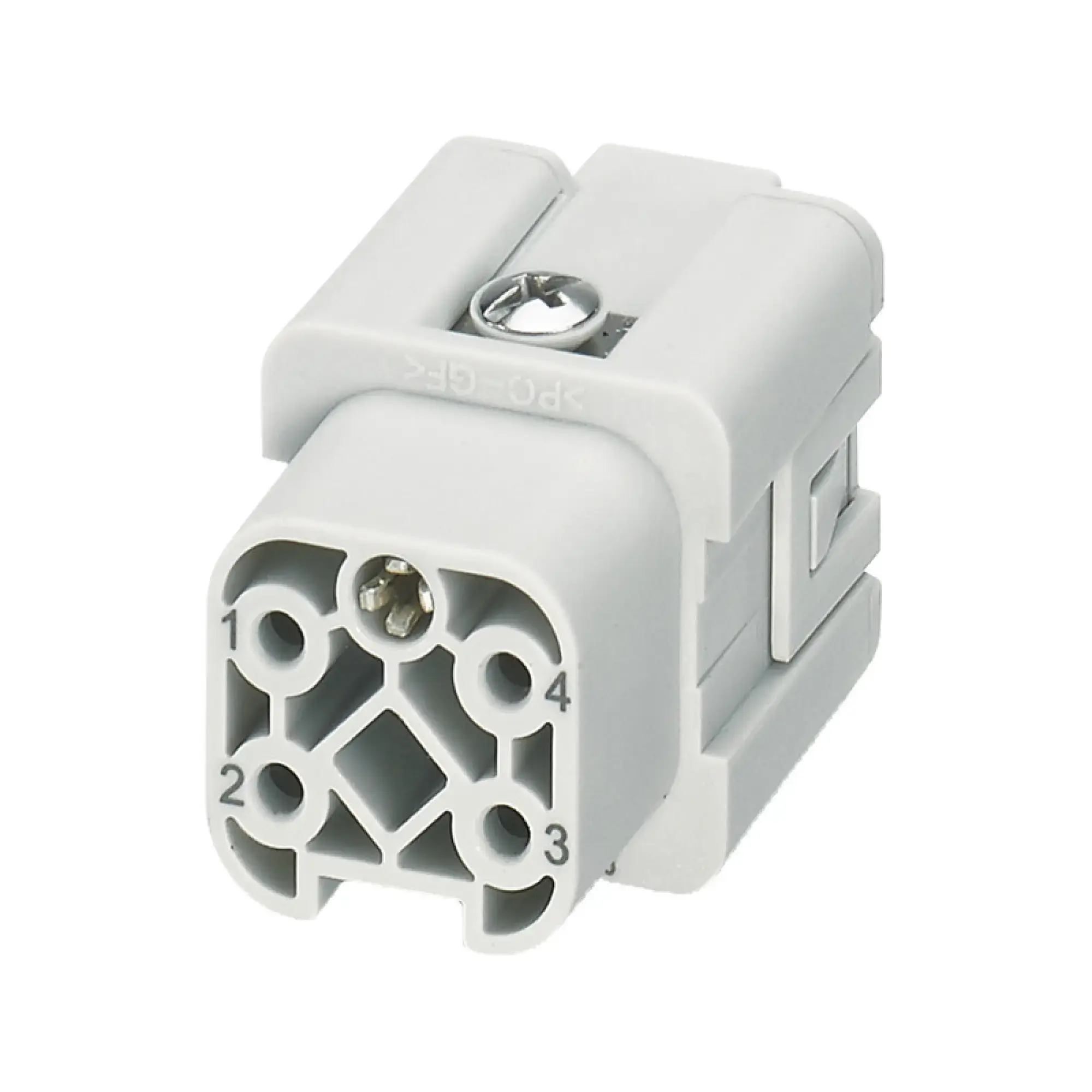 Weidmüller 2985440000 Module insert for industrial connector, 230 V, 10 A, Cat. 6A, Number of poles: 4, PUSH IN, Female, Required plug-in slots: (img_001)