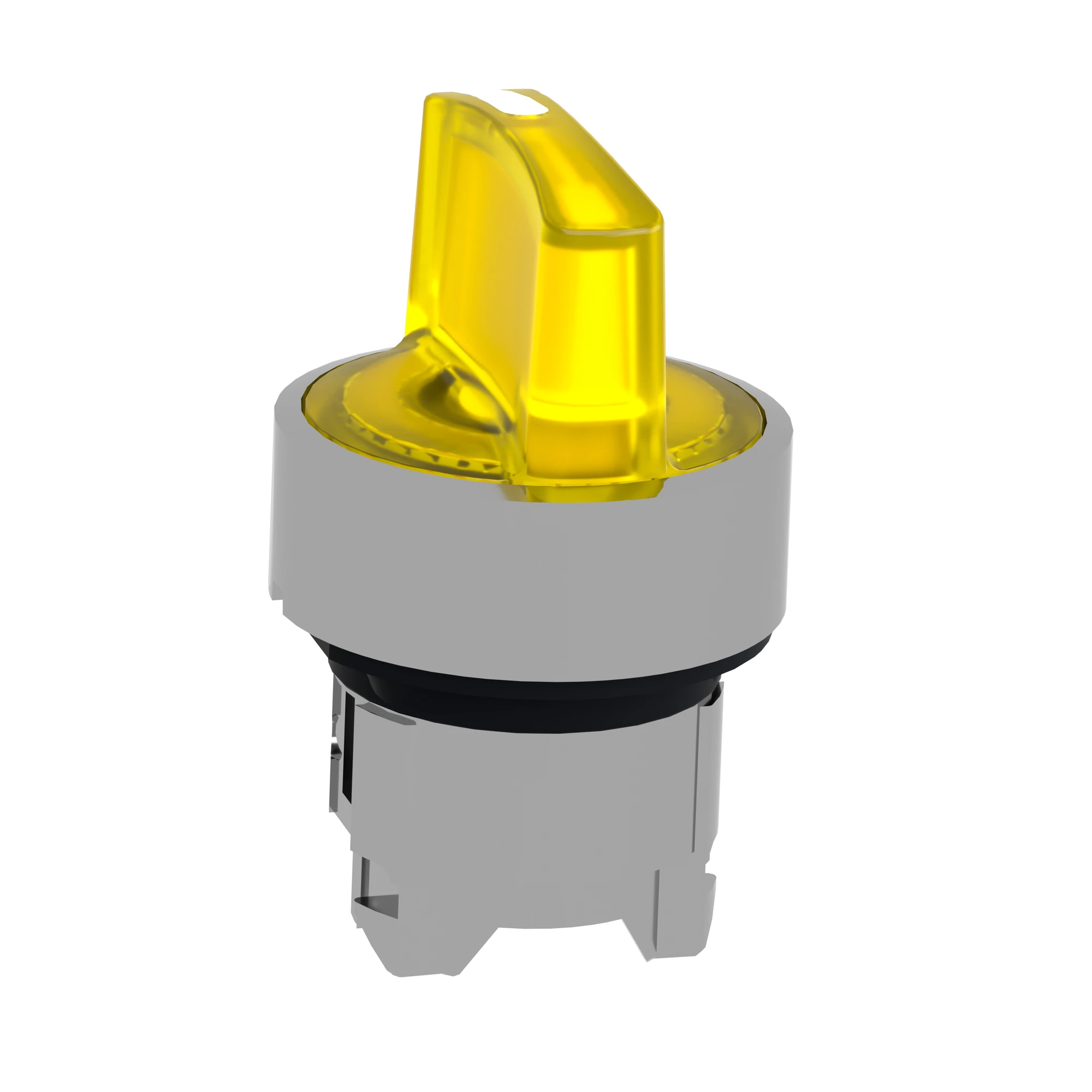 Schneider Electric ZB4BK1383 Illuminated selector switch, front element, Harmony XB4, metal, 22mm, yellow, for universal LED, 3 positions, latching (img_005)