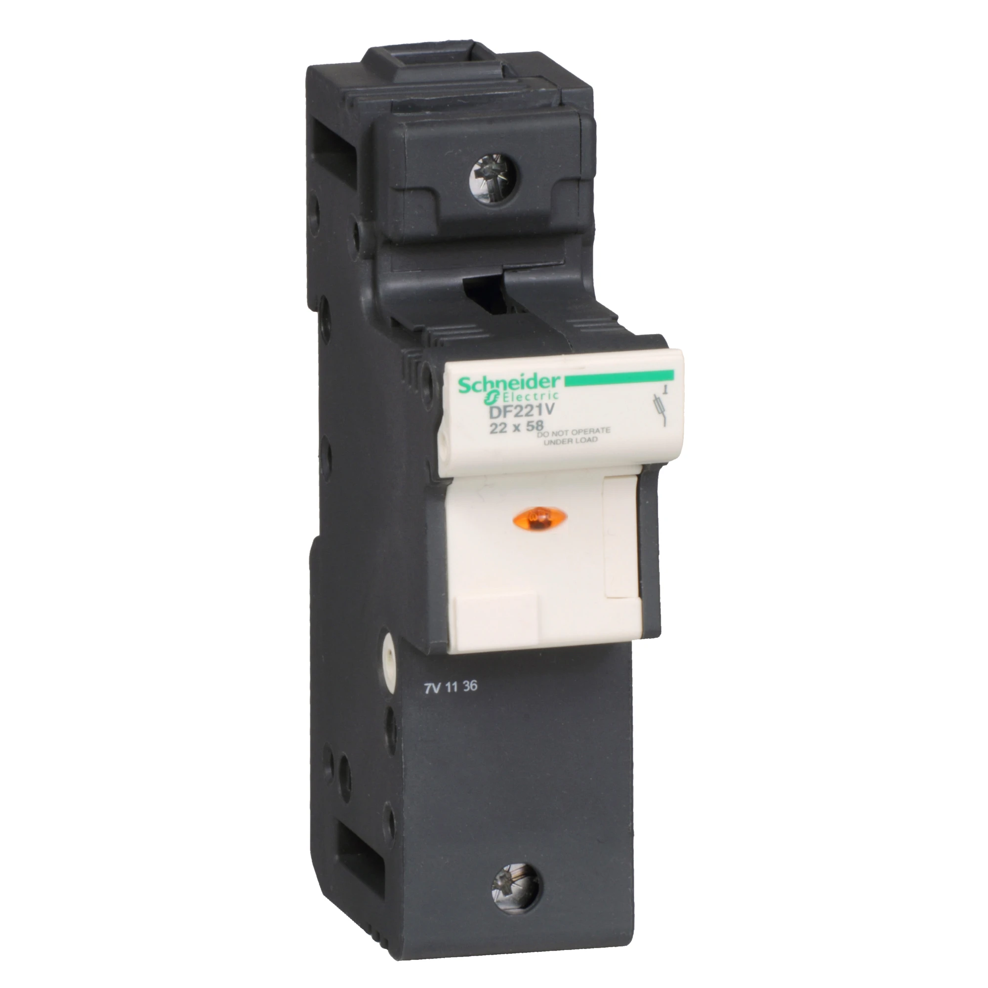 Schneider Electric DF221V Safety Holder TeSys 1p 125A, Fuse Size 22x58mm, with Indicat. for Fuse Resp. (img_001) Schneider Electric DF221V Safety Holder TeSys 1p 125A, Fuse Size 22x58mm, with Indicat. for Fuse Resp. (img_001)