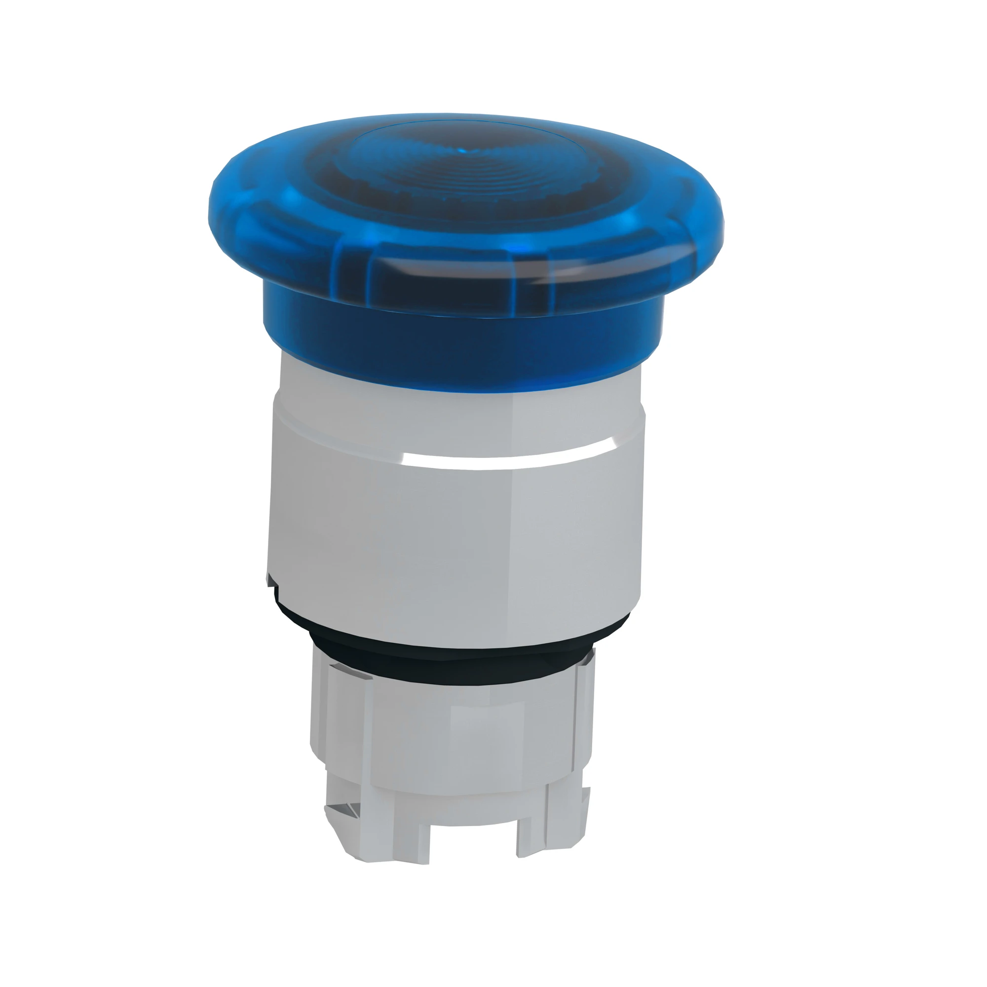 Schneider Electric ZB4BW663 Mushroom push button, front element, Harmony XB4, metal, 22mm, illuminated, blue, pull release, for universal LED (img_004)