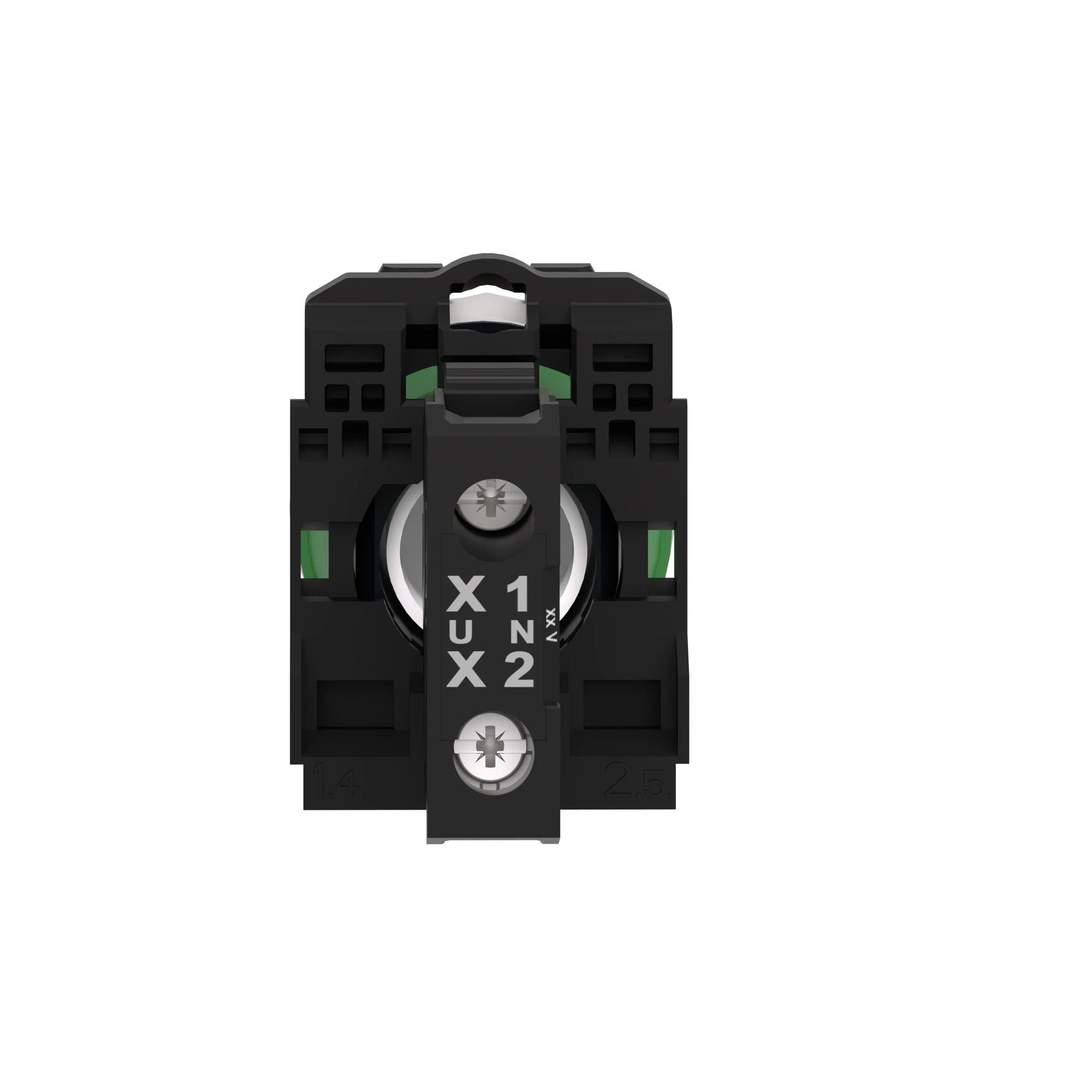 Schneider Electric XB5AVM1 Indicator light, Harmony XB5, plastic, white, 22mm, universal LED, smooth dome, 230-240V AC (img_002)