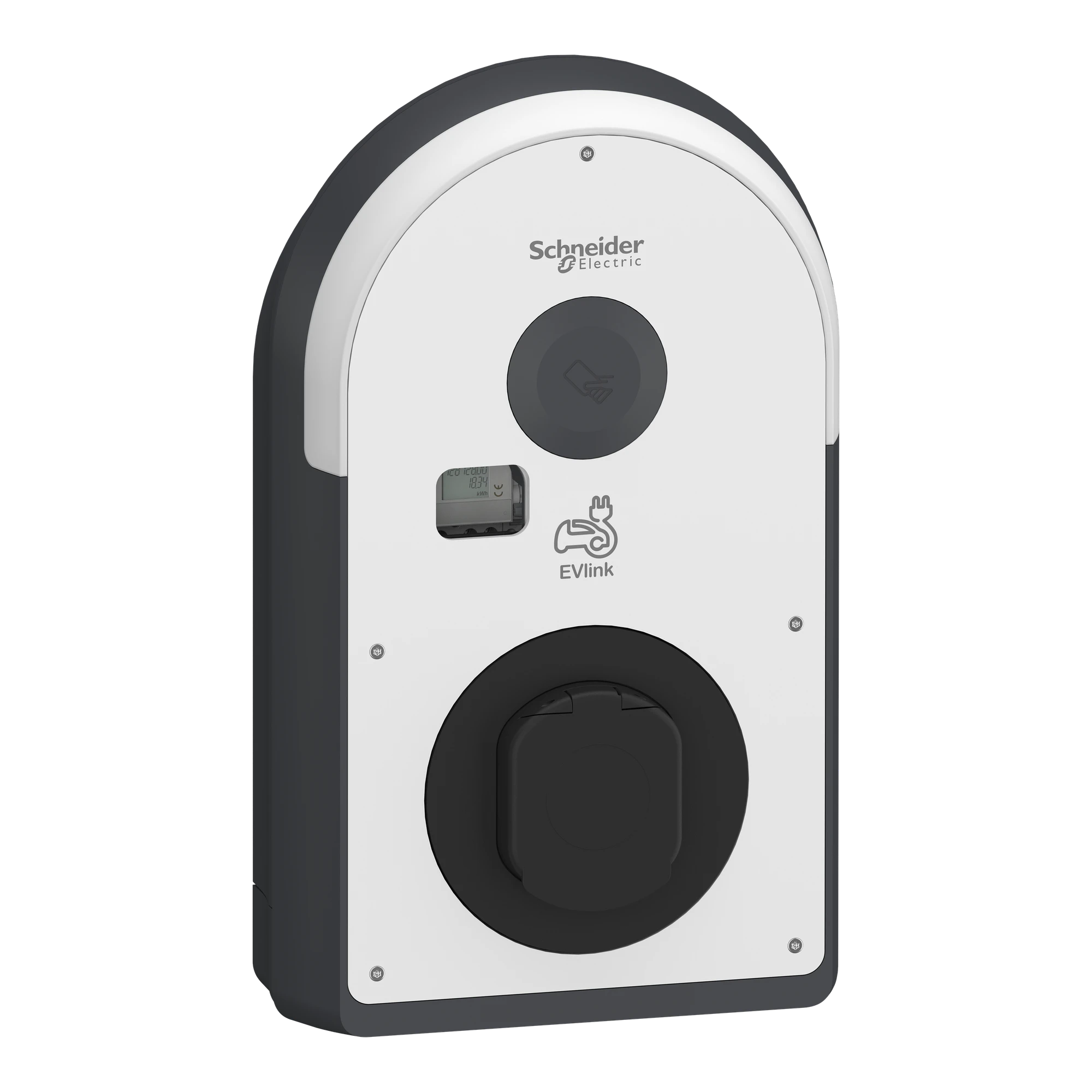 Schneider Electric EVB3S22N40M Pro AC Wallbox, 22kW, T2S socket, MID, 6mA, IP55, IK10, NFC/RFID reader (img_001) Schneider Electric EVB3S22N40M Pro AC Wallbox, 22kW, T2S socket, MID, 6mA, IP55, IK10, NFC/RFID reader (img_001)