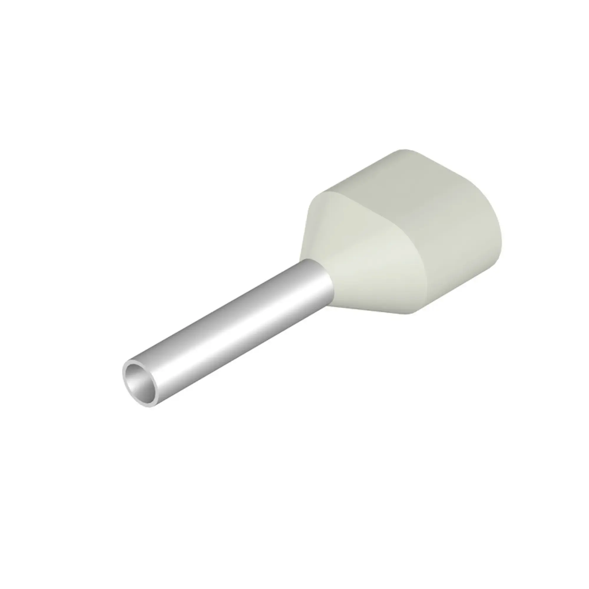 Weidmüller 9004780000 Wire end ferrule, Twin wire-end ferrule, 0.5 mm², Stripping length: 11 mm, white (img_001)