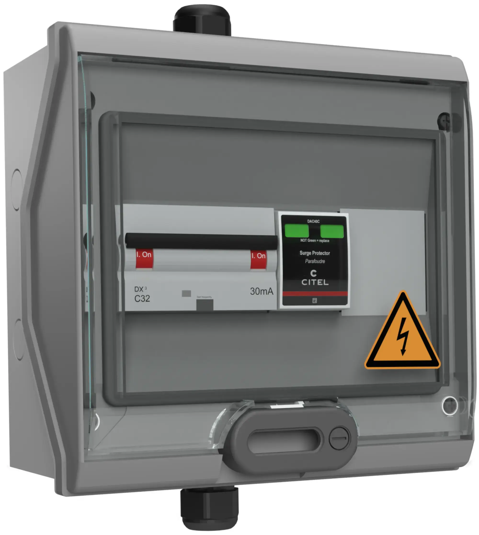 Citel 157561 Anschlusskasten für Ladeeinrichtungen mit SPD Typ 2 und FI/LS-Schalter, max. Laststrom 16 A (img_001)