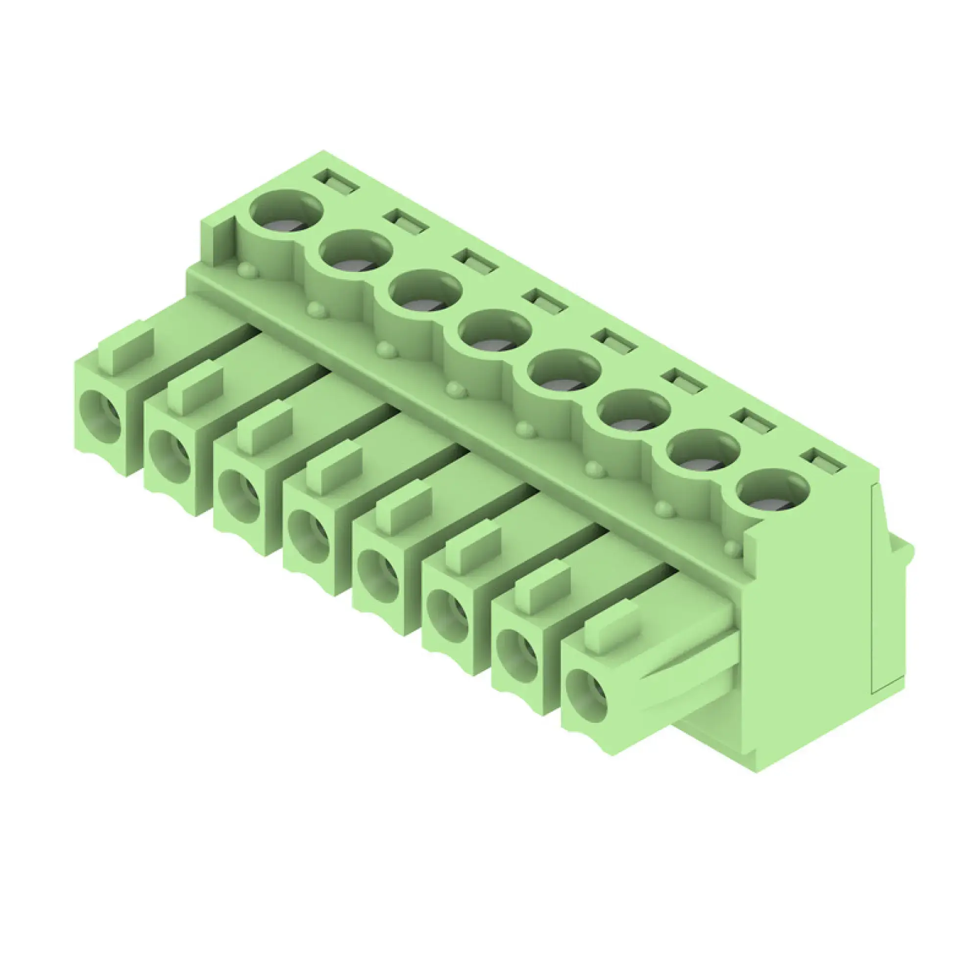 Weidmüller 1792910000 PCB connector (wire connection), 160 V, 17.5 A, Pitch in mm: 3.81, 1.5 mm², Number of poles: 8, Clamping yoke connection, Box (img_001)
