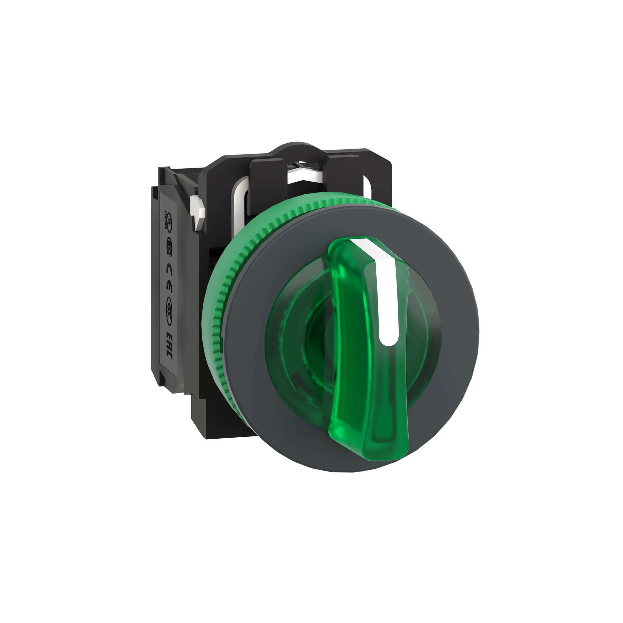 Schneider Electric XB5FK133B5 Illuminated Selector Switch, Harmony XB5F, Plastic, Green, 30mm, Universal LED, 3 Positions, 1NO + 1NC, 24V ACDC (img_001) Schneider Electric XB5FK133B5 Illuminated Selector Switch, Harmony XB5F, Plastic, Green, 30mm, Universal LED, 3 Positions, 1NO + 1NC, 24V ACDC (img_001)