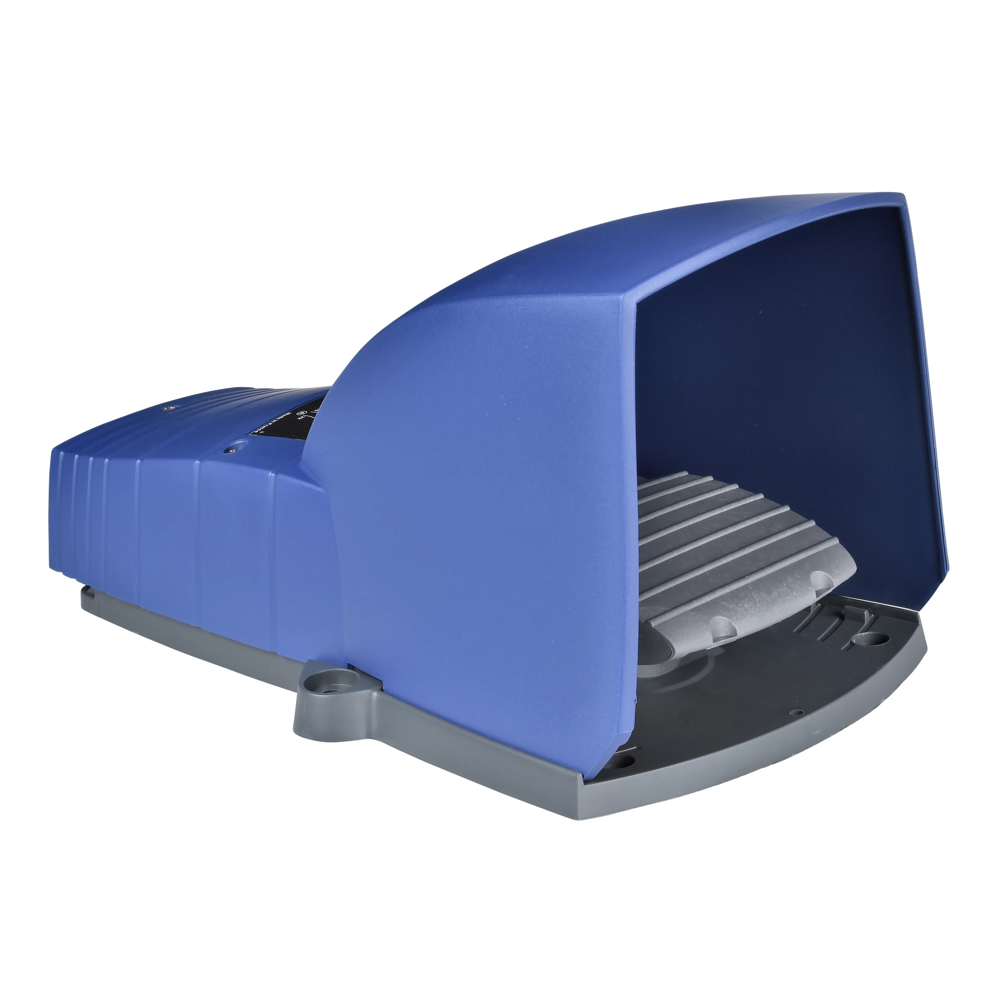 Schneider Electric XPEB310 Footswitch, Harmony XPE, single, plastic, blue, 1-stage, 1NO+1NC, IP66, with protective cover (img_001)