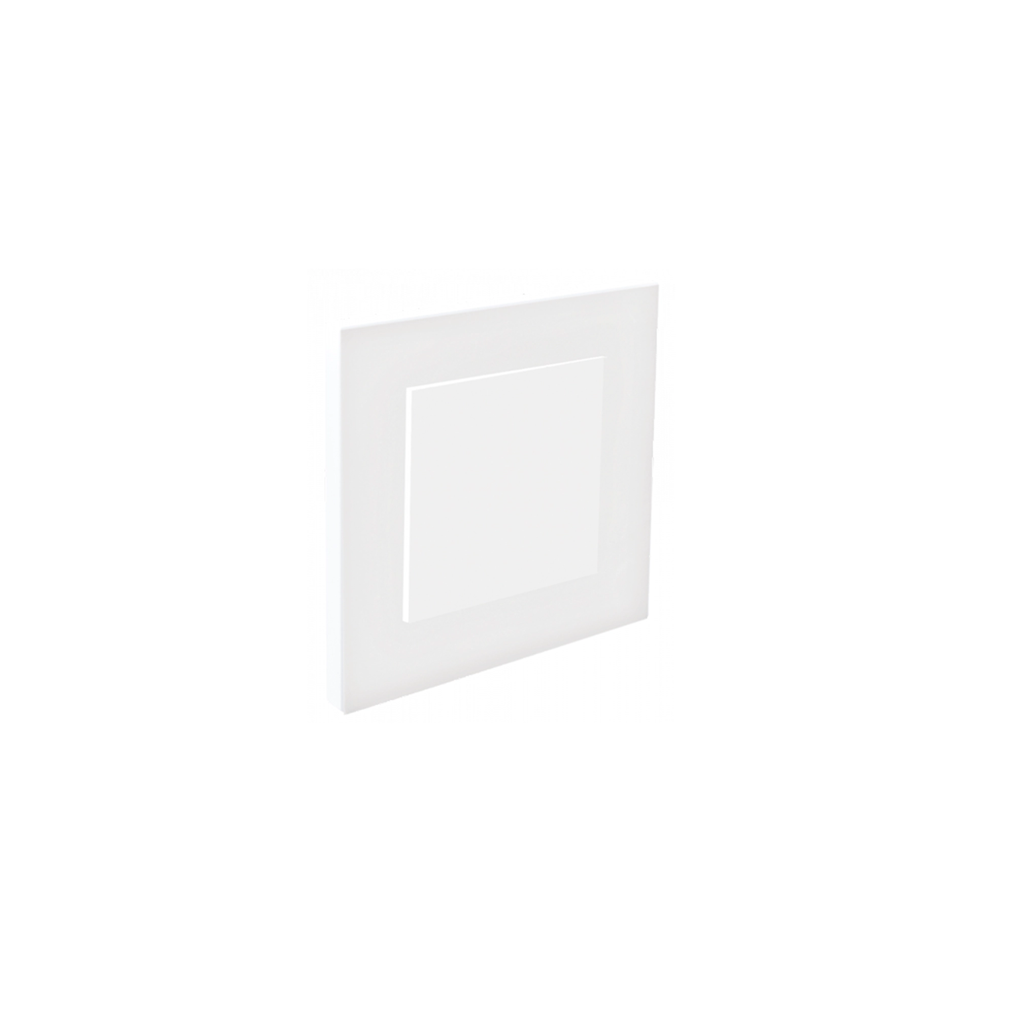 WSU Lights Vierkantaufsatz weiss open für Einbaunachtleuchte - 80x80x9mm WSU Lights Vierkantaufsatz weiss open für Einbaunachtleuchte - 80x80x9mm