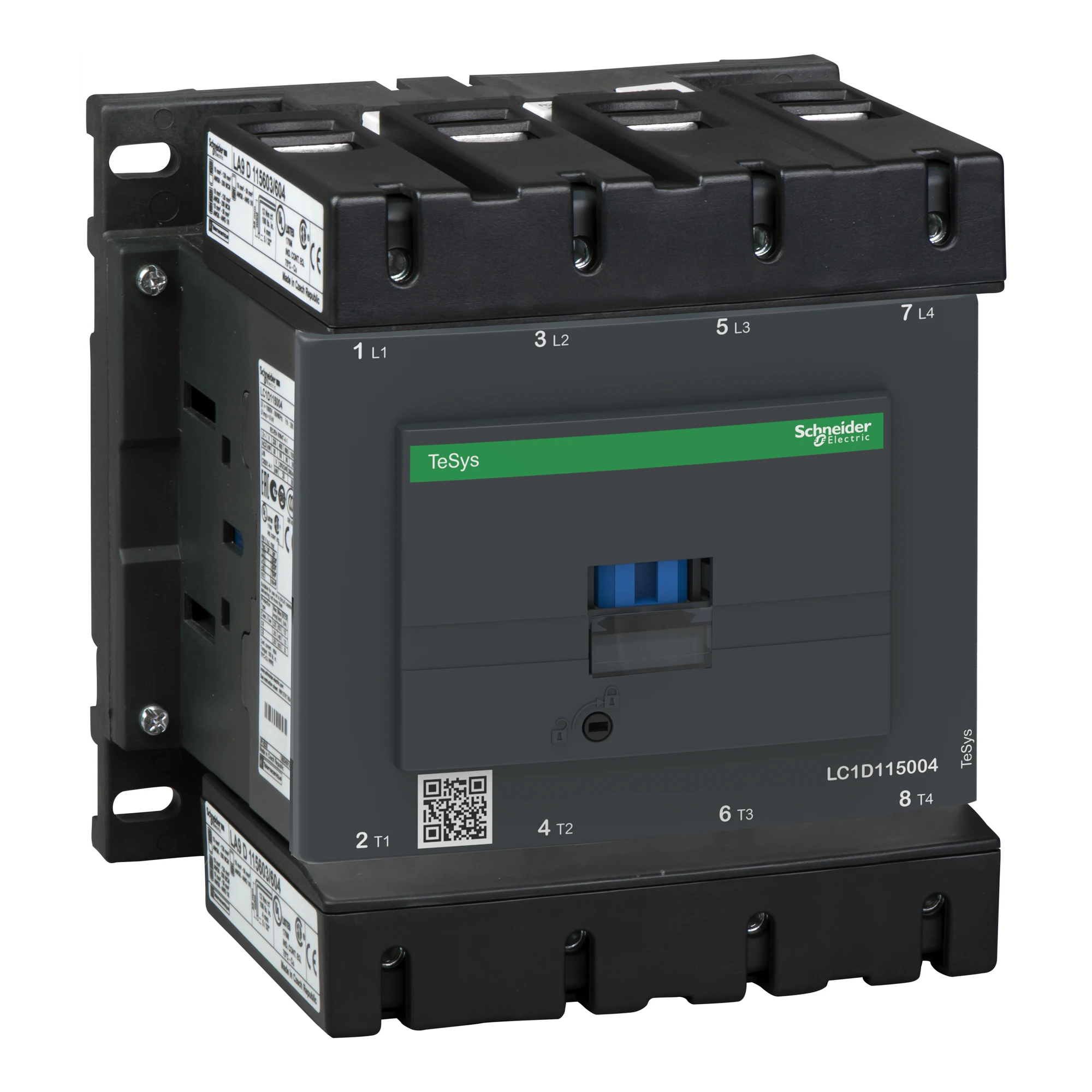 Schneider Electric LC1D115004FE7 Power Contactor LC1D 4p, Coil 115 V AC (img_001)