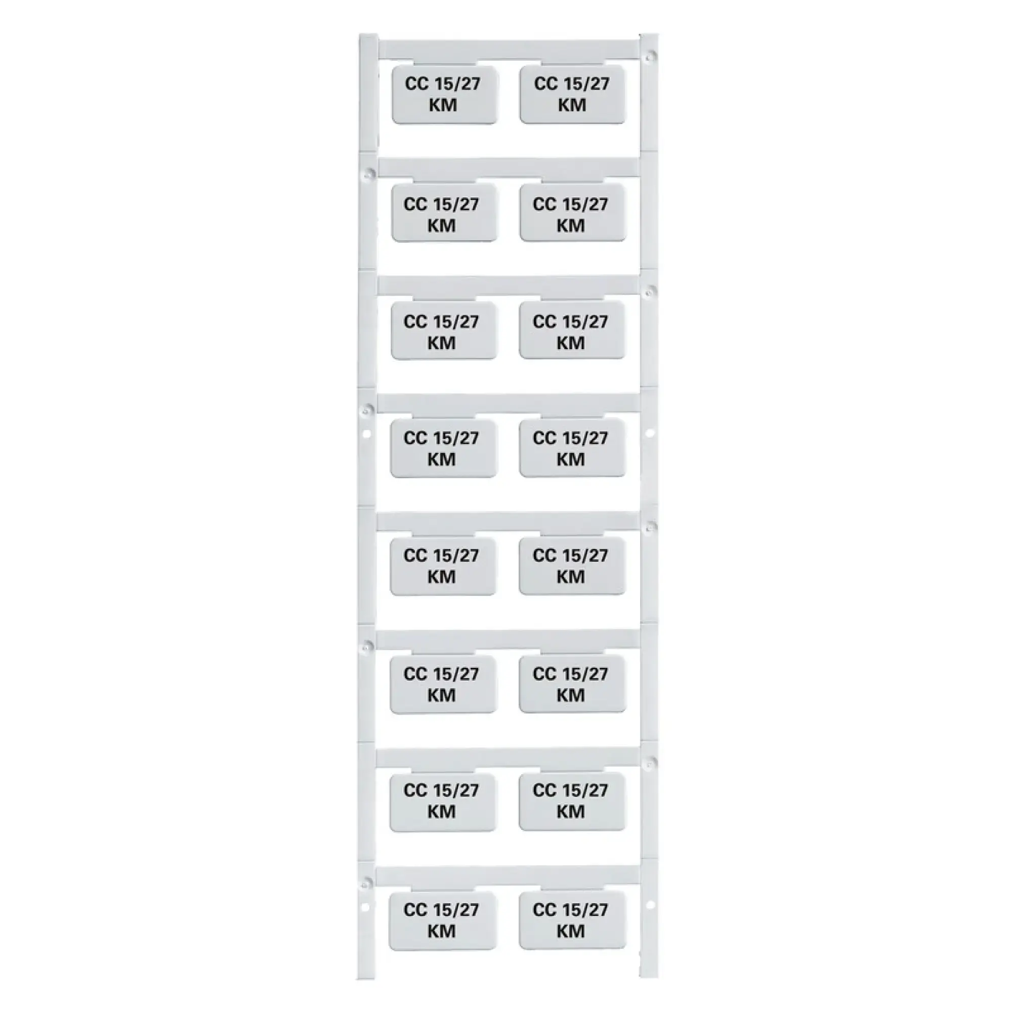 Weidmüller 1876750000 Device marking, Width: 27 mm, Printed characters: Based on customer requirements (Please send M-Print PRO file), Polyamide 66, To customer specificati (img_001)