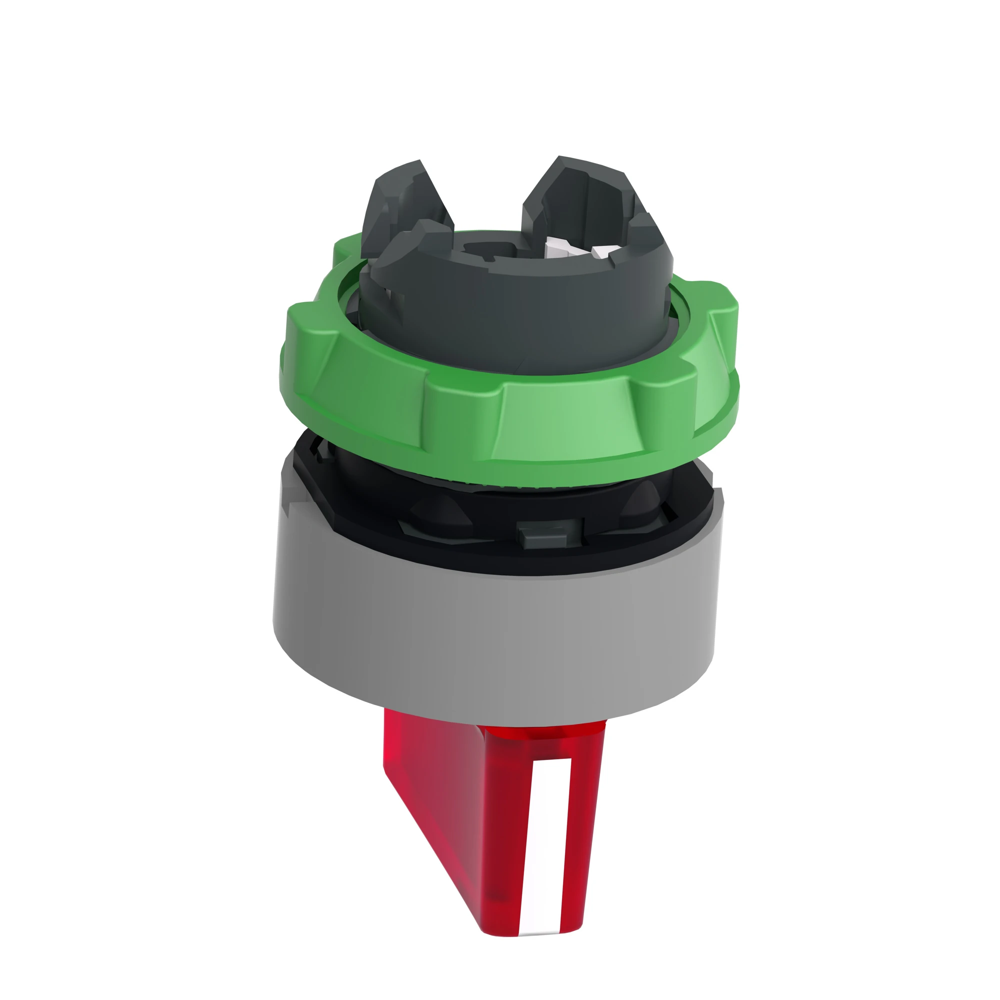 Schneider Electric ZB5AK1743C0 Illuminated Selector Switch, Front Element, Harmony XB5, Plastic, 22mm, Red, for Universal LED, 3 Positions, Momentary Left (img_008)