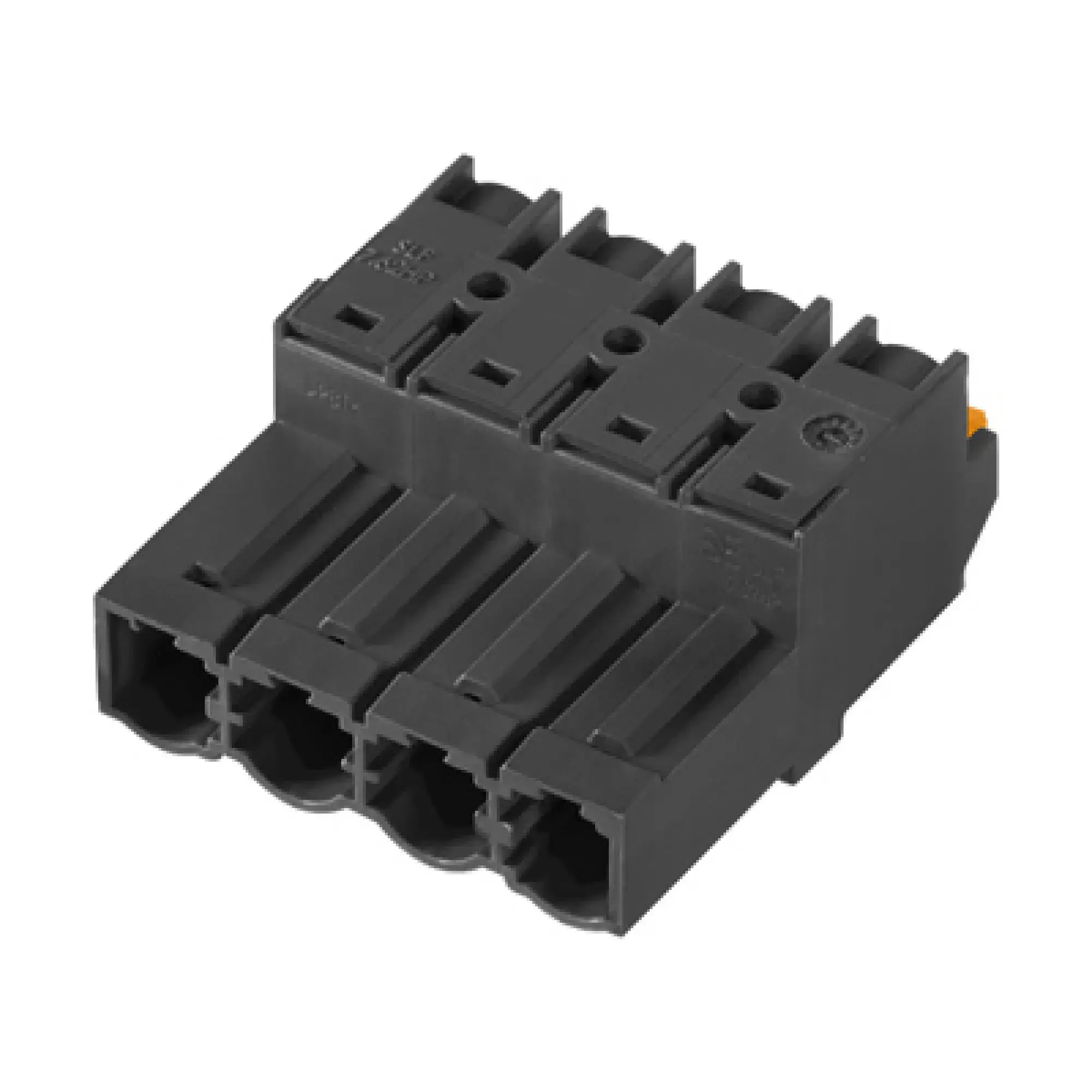 Weidmüller 1043610000 PCB connector (wire connection), 1000 V, 24 A, Pitch in mm: 7.62, 2.5 mm², Number of poles: 4, PUSH IN with actuator, Tension-clamp connection, Box (img_001)