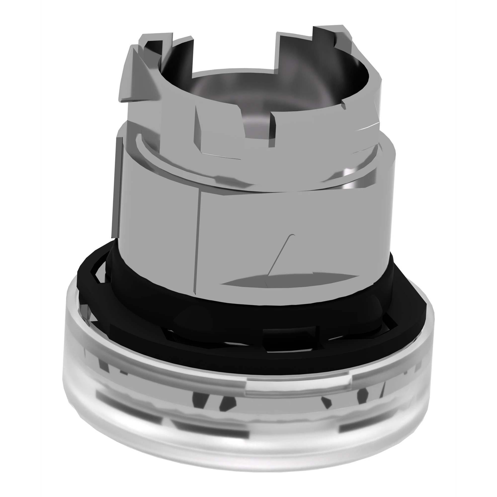 Schneider Electric ZB4BV013S Indicator Light, Front Element, Harmony XB4, Metal, 22mm, White, for Universal LED, Grooved Dome (img_007) Schneider Electric ZB4BV013S Indicator Light, Front Element, Harmony XB4, Metal, 22mm, White, for Universal LED, Grooved Dome (img_007)