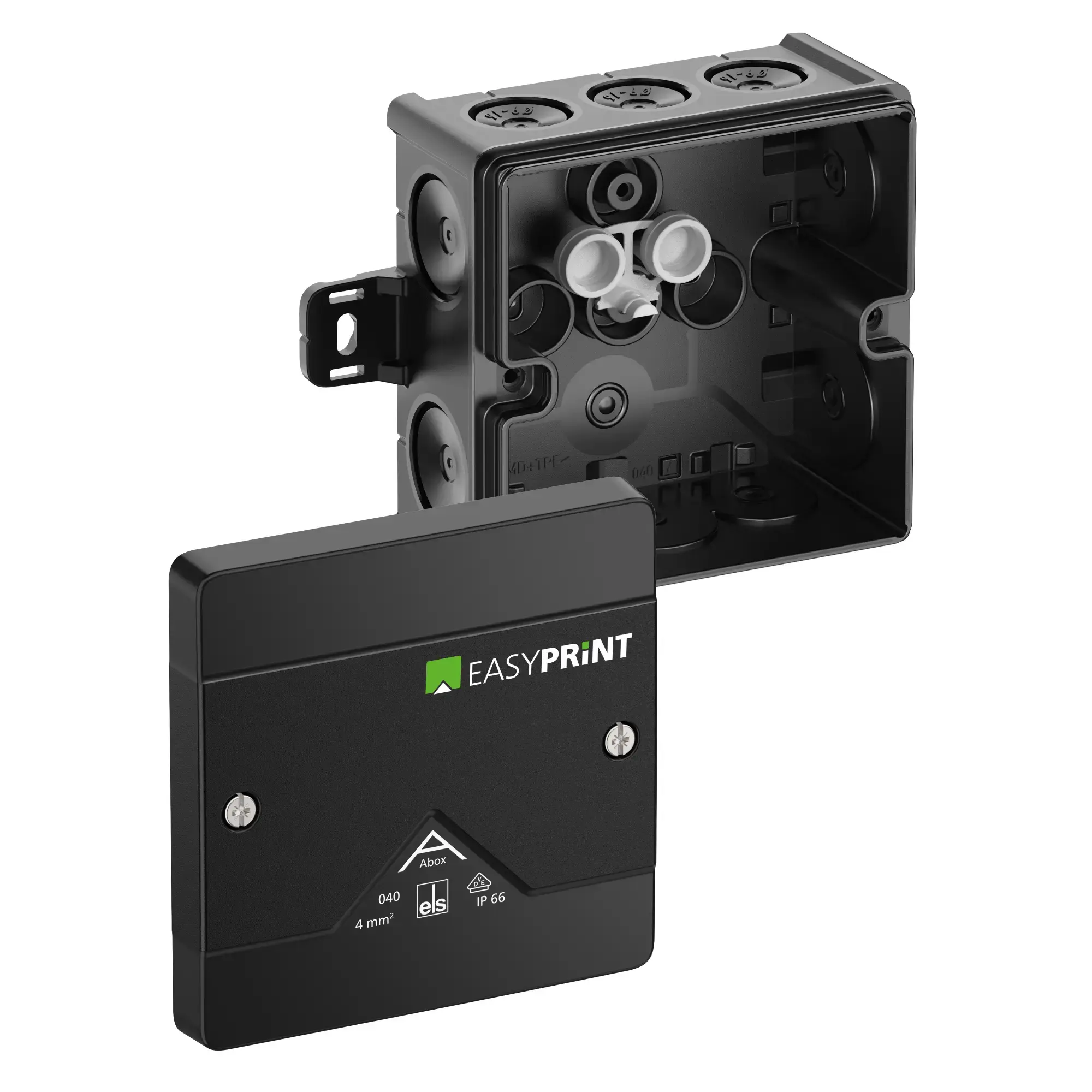 Spelsberg 804001EP Junction box, Type of protection IP66, max. 4², Impact strength IK07, Protection class II, Ui 1000V AC, Ui 1000V DC, DLG, VDE, Halogen free (img_001) Spelsberg 804001EP Junction box, Type of protection IP66, max. 4², Impact strength IK07, Protection class II, Ui 1000V AC, Ui 1000V DC, DLG, VDE, Halogen free (img_001)