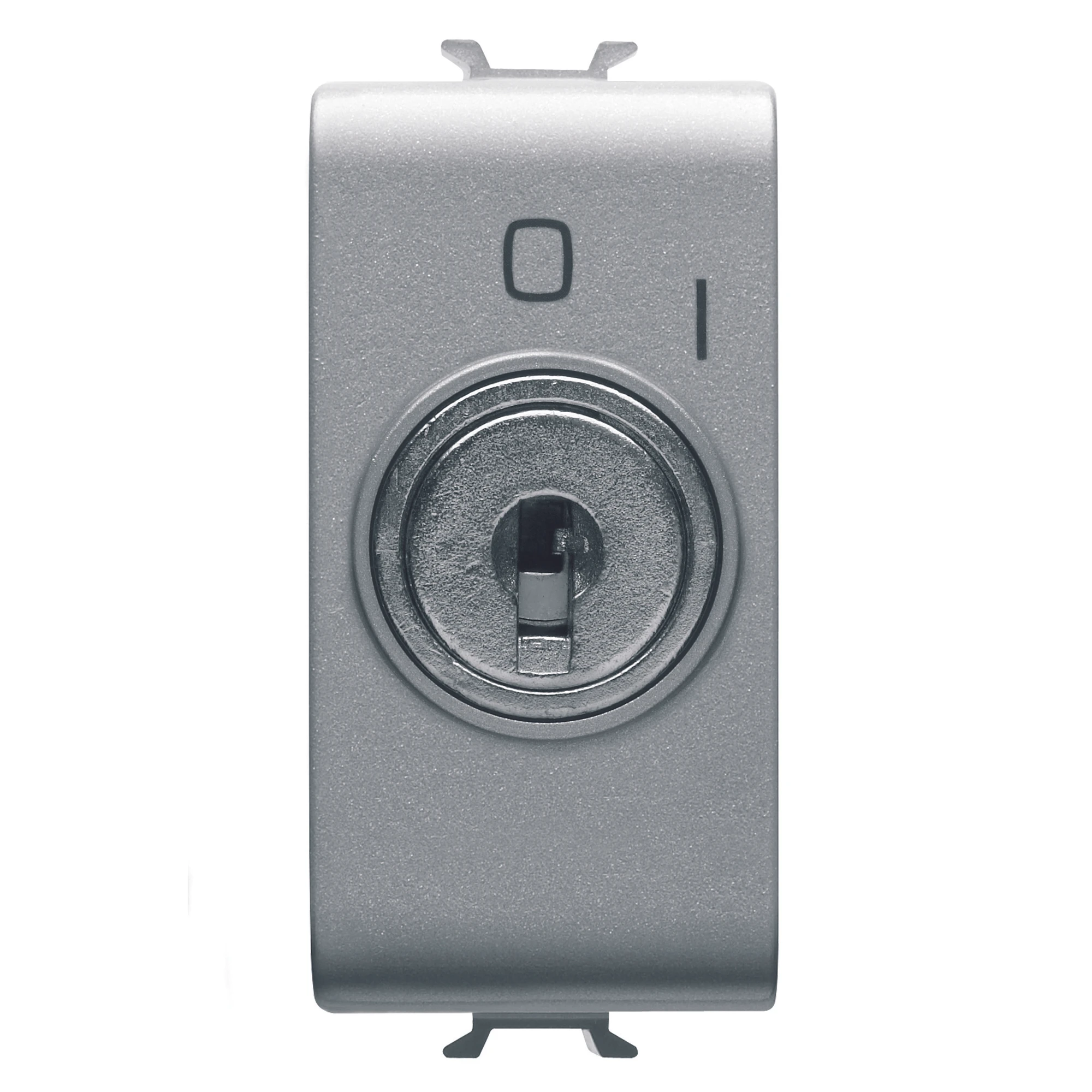 GEWISS GW14145 PUSH-BUTTON 2P 250V ac - NO 10A - WITH KEY - 1 MODULE - TITANIUM - CHORUSMART (img_001) GEWISS GW14145 PUSH-BUTTON 2P 250V ac - NO 10A - WITH KEY - 1 MODULE - TITANIUM - CHORUSMART (img_001)