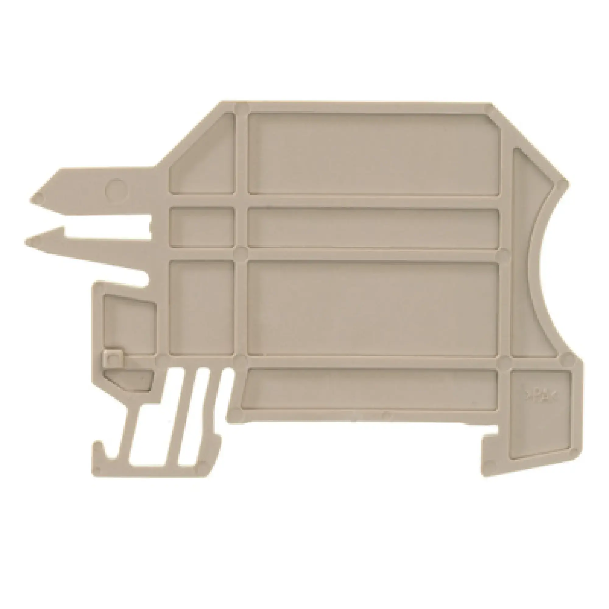 Weidmüller 1050200000 End and partition plate for terminals, dark beige, Height: 65.5 mm, Width: 2 mm, V-0, Wemid (img_001) Weidmüller 1050200000 End and partition plate for terminals, dark beige, Height: 65.5 mm, Width: 2 mm, V-0, Wemid (img_001)