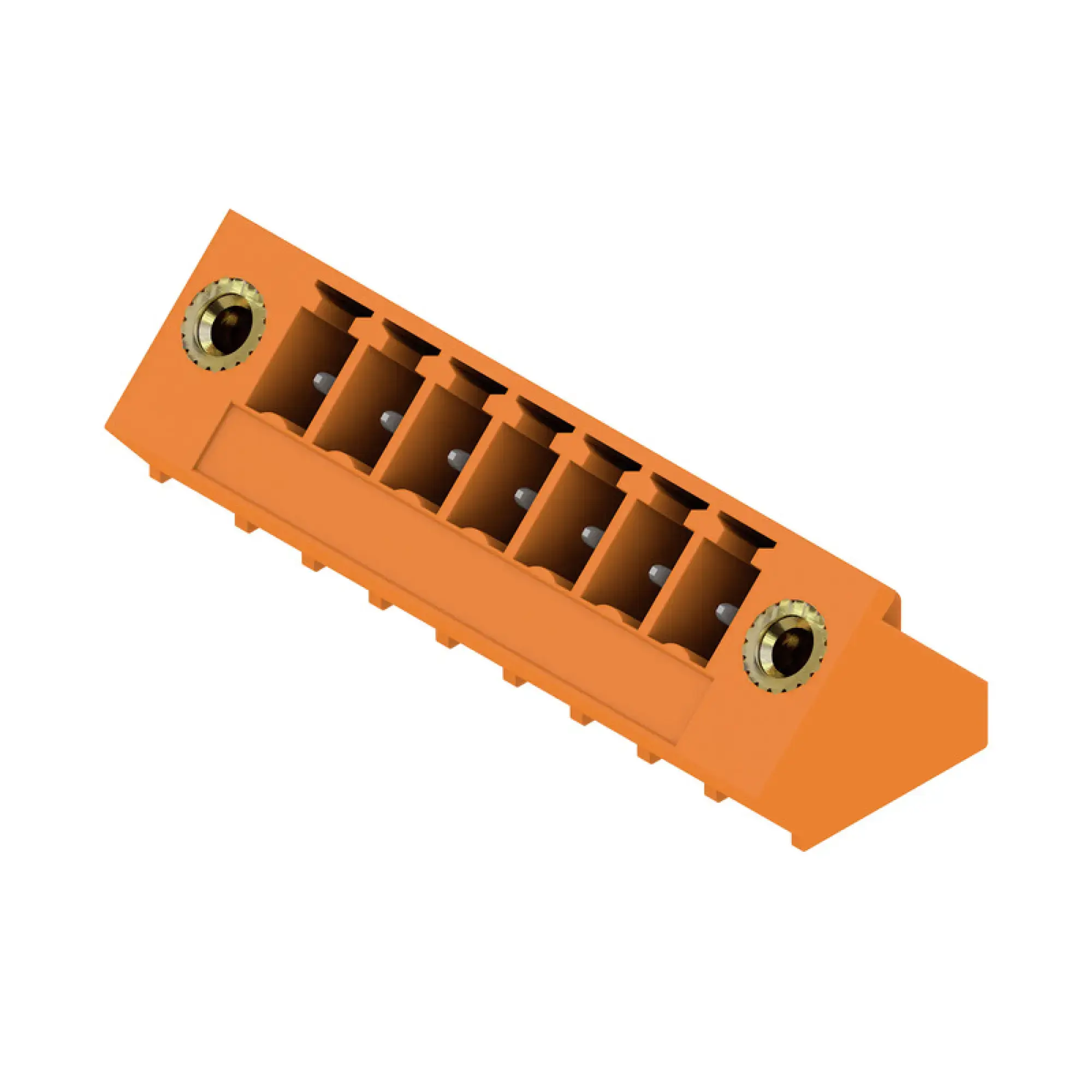 Weidmüller 1976790000 PCB connector (board connection), 160 V, 17.5 A, Pitch in mm: 3.81, Number of poles: 7, THT solder connection, Box (img_001)