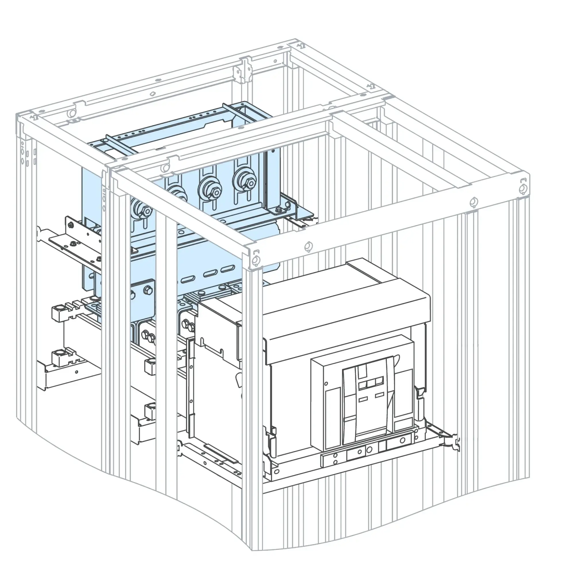 Schneider Electric KTB04735 PrismaSeT-P, Canalis KT, 3-pole connection block 3200A, MasterPacT MTZ2 (img_002)