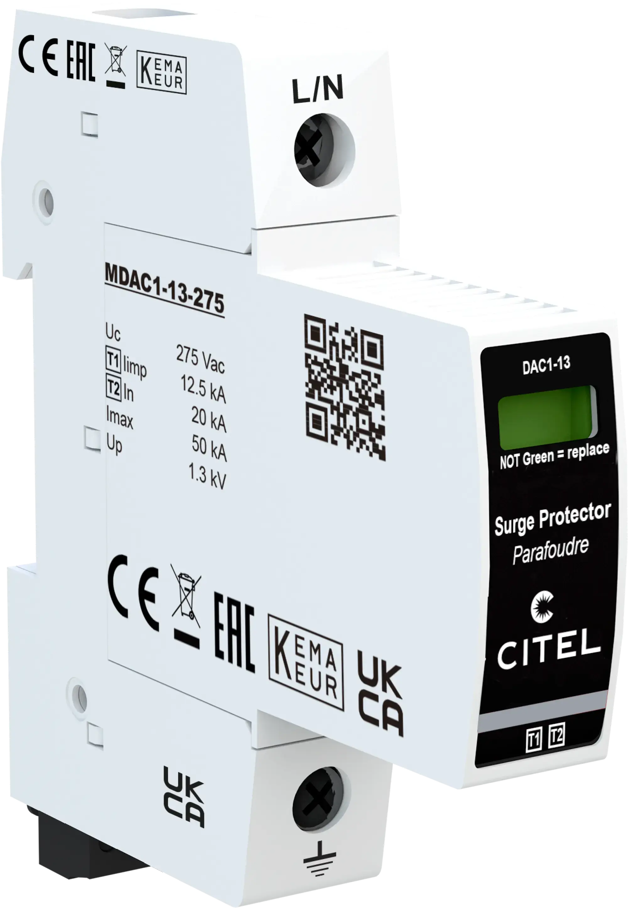 Citel 821710221 Kombi-Ableiter 1-polig Typ 1+2 für 230 V Netze zum Einsatz in der NSHV (img_001) Citel 821710221 Kombi-Ableiter 1-polig Typ 1+2 für 230 V Netze zum Einsatz in der NSHV (img_001)