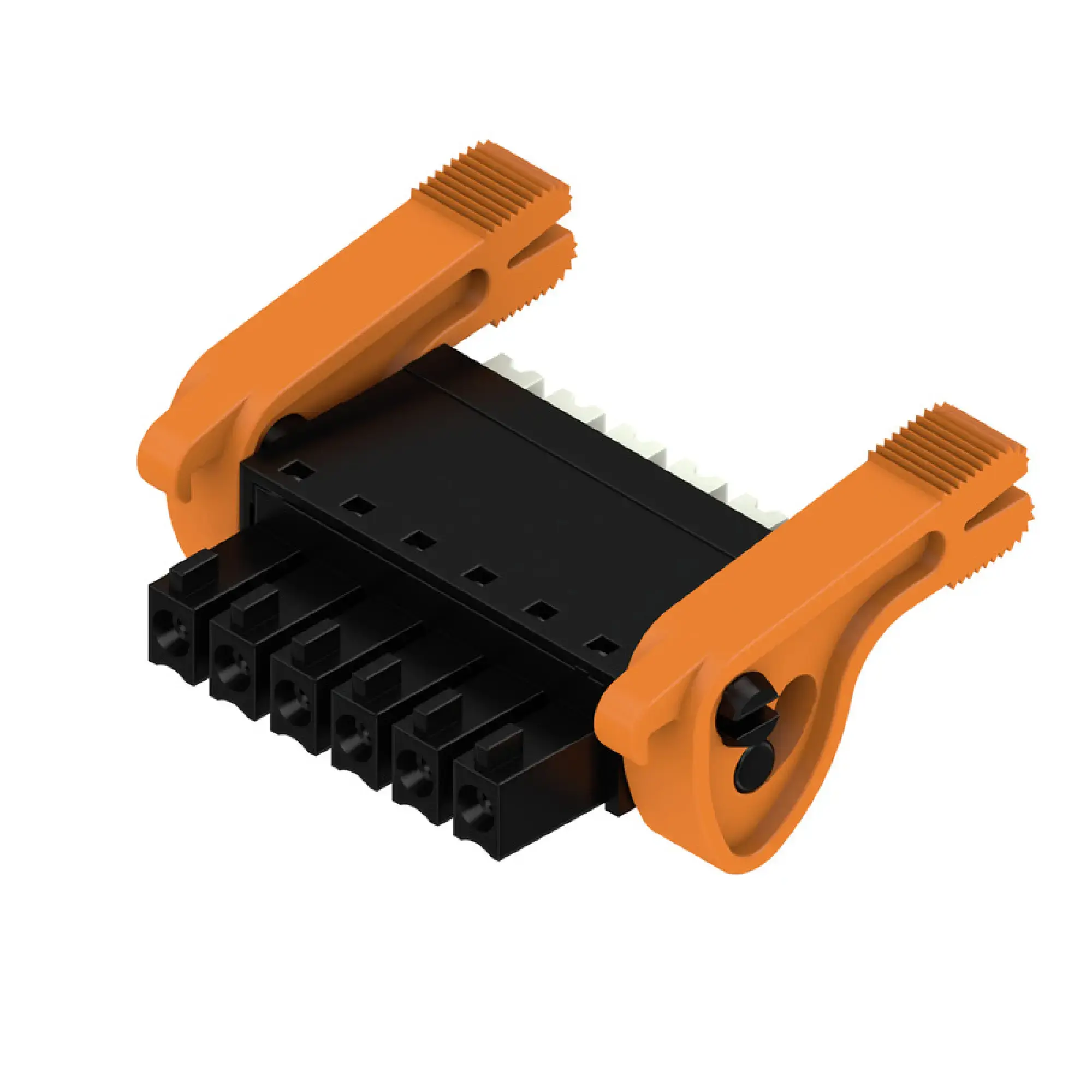 Weidmüller 2442810000 PCB connector (wire connection), 160 V, 17.5 A, Pitch in mm: 3.81, 1.5 mm², Number of poles: 6, PUSH IN with actuator, Box (img_001)