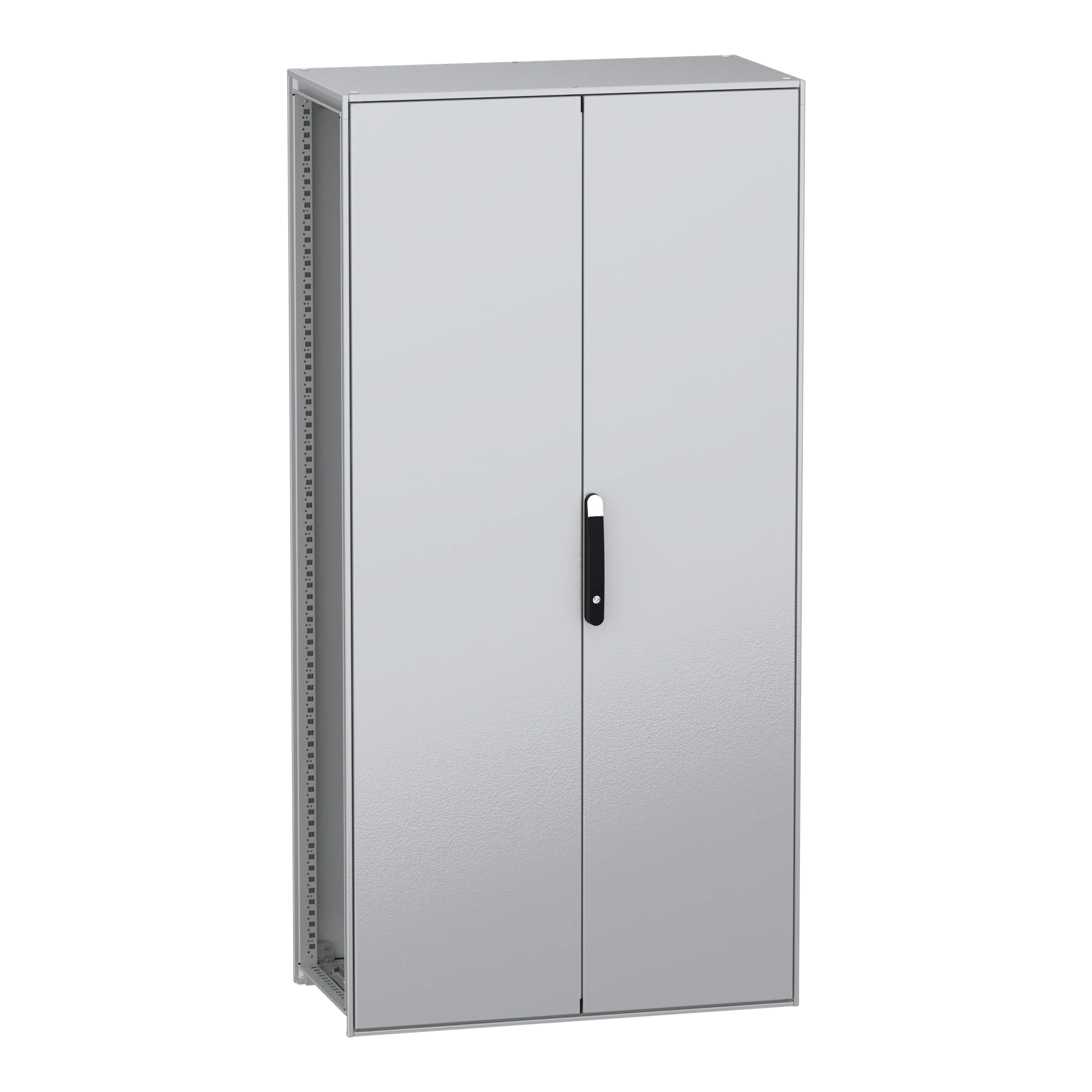 Schneider Electric NSYSFN2010502D Floor-standing enclosure, PanelSeT SFN, from decarbonized steel, without mounting plate, assembled, 2000x1000x500mm, 2 doors, IP55 (img_001) Schneider Electric NSYSFN2010502D Floor-standing enclosure, PanelSeT SFN, from decarbonized steel, without mounting plate, assembled, 2000x1000x500mm, 2 doors, IP55 (img_001)