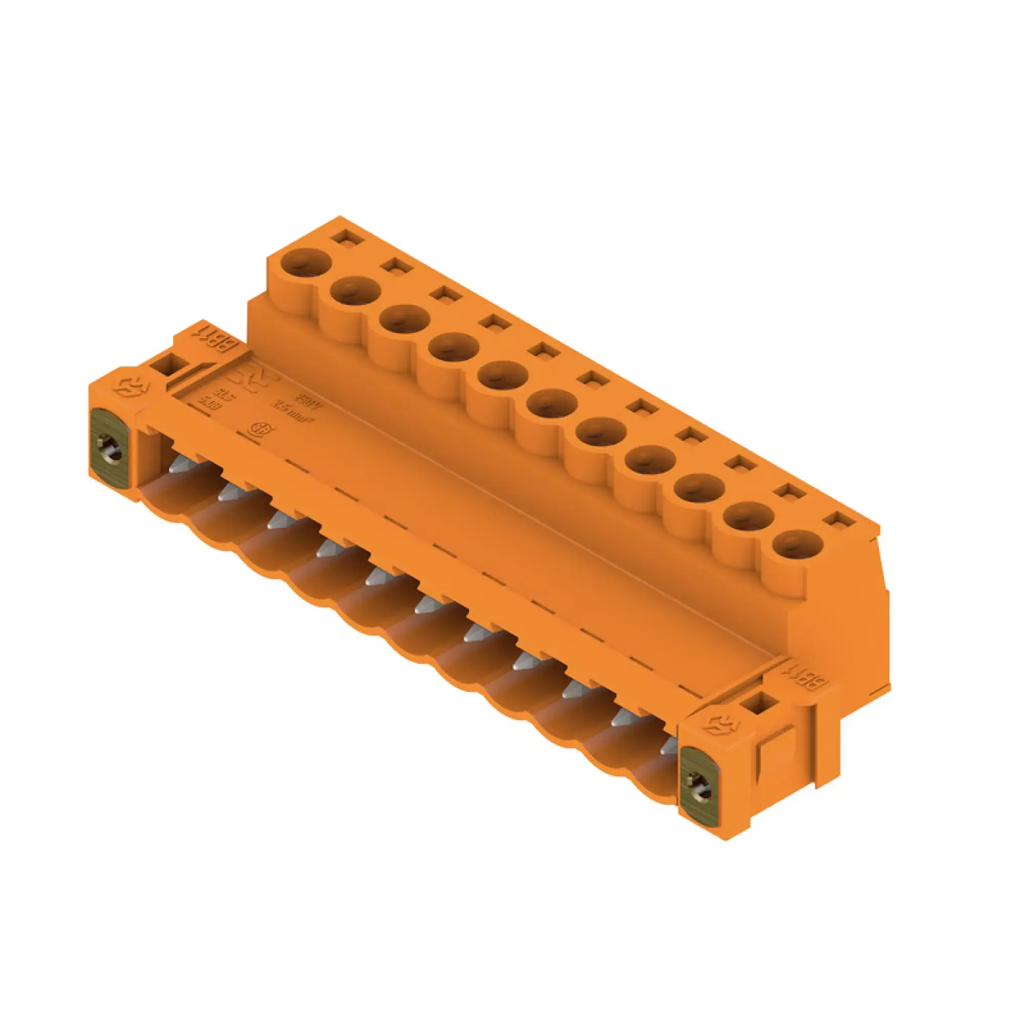 Weidmüller 1846450000 PCB connector (wire connection), 320 V, 21.5 A, Pitch in mm: 5.08, 3.31 mm², Number of poles: 11, Clamping yoke connection, Box (img_001)