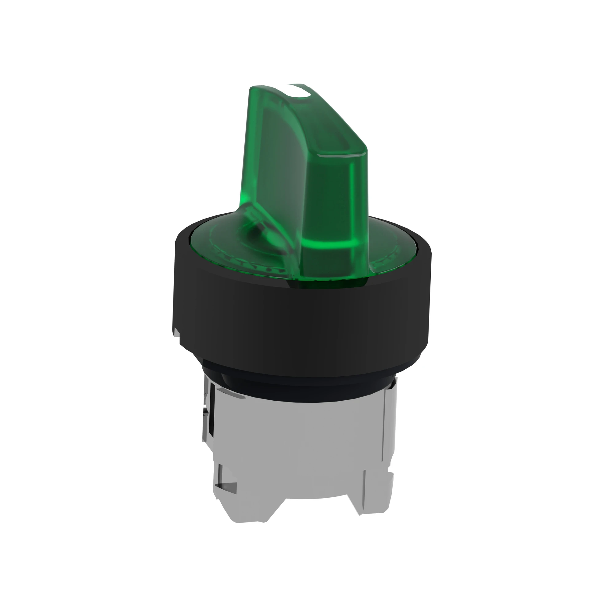 Schneider Electric ZB4BK15337 Illuminated selector switch, front element, Harmony XB4, black metal, 22mm, green, for universal LED, 3 positions (img_006)