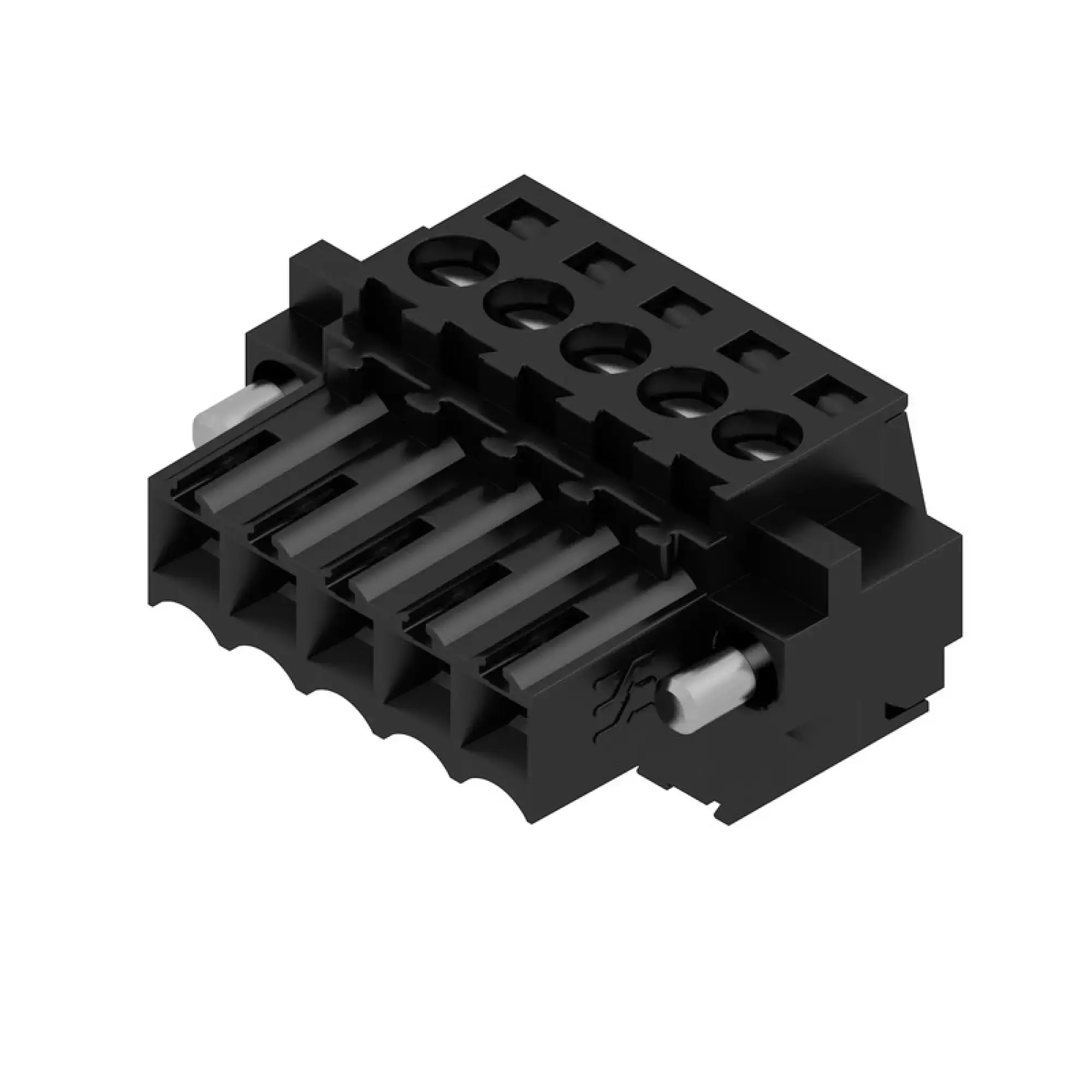 Weidmüller 1615810000 PCB connector (wire connection), 160 V, 17 A, Pitch in mm: 3.50, 1.5 mm², Number of poles: 5, Clamping yoke connection, Box (img_001)
