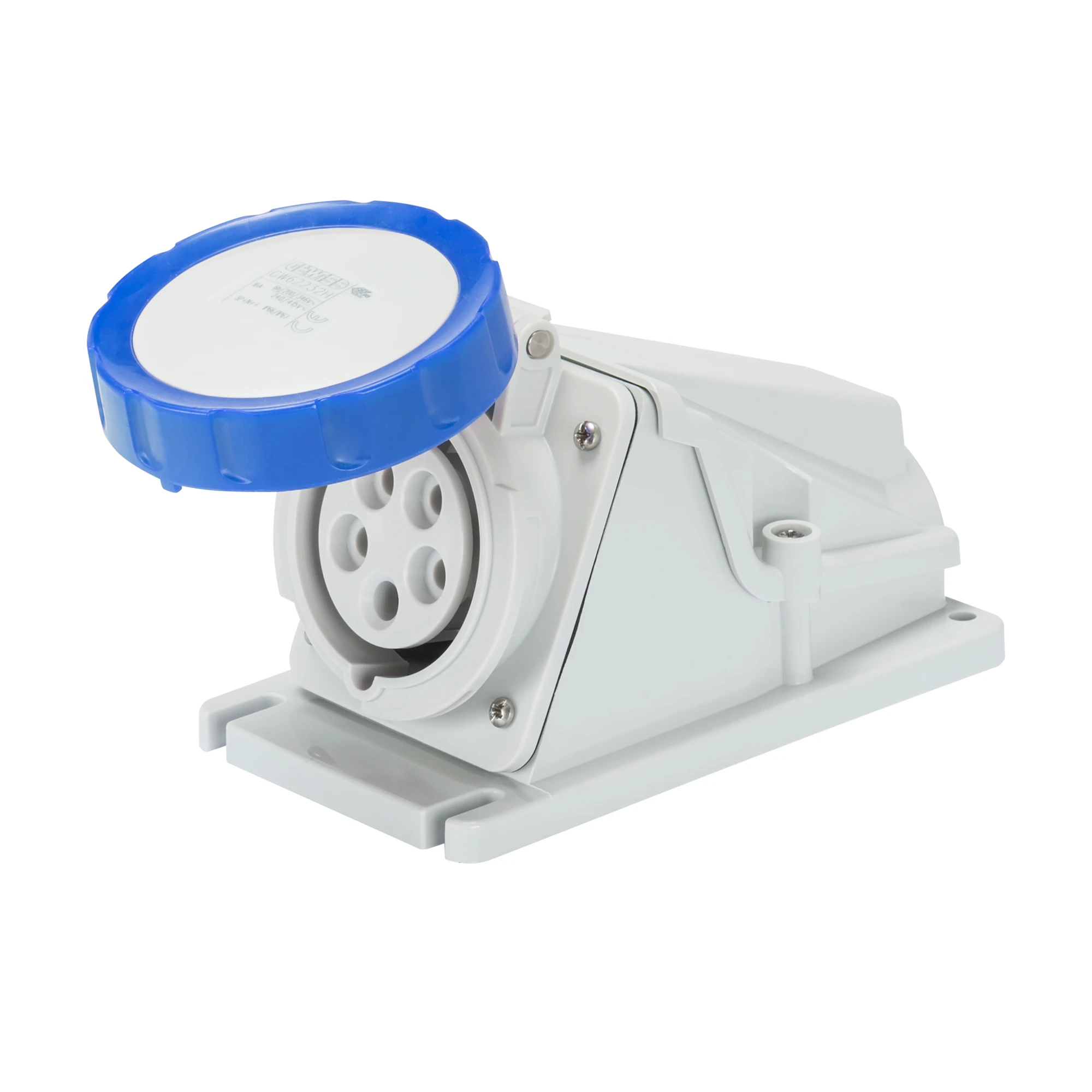 GEWISS GW62501 IEC Wandsteckdose 90° 230V 16A 9h 4P IP67 (img_001) GEWISS GW62501 IEC Wandsteckdose 90° 230V 16A 9h 4P IP67 (img_001)