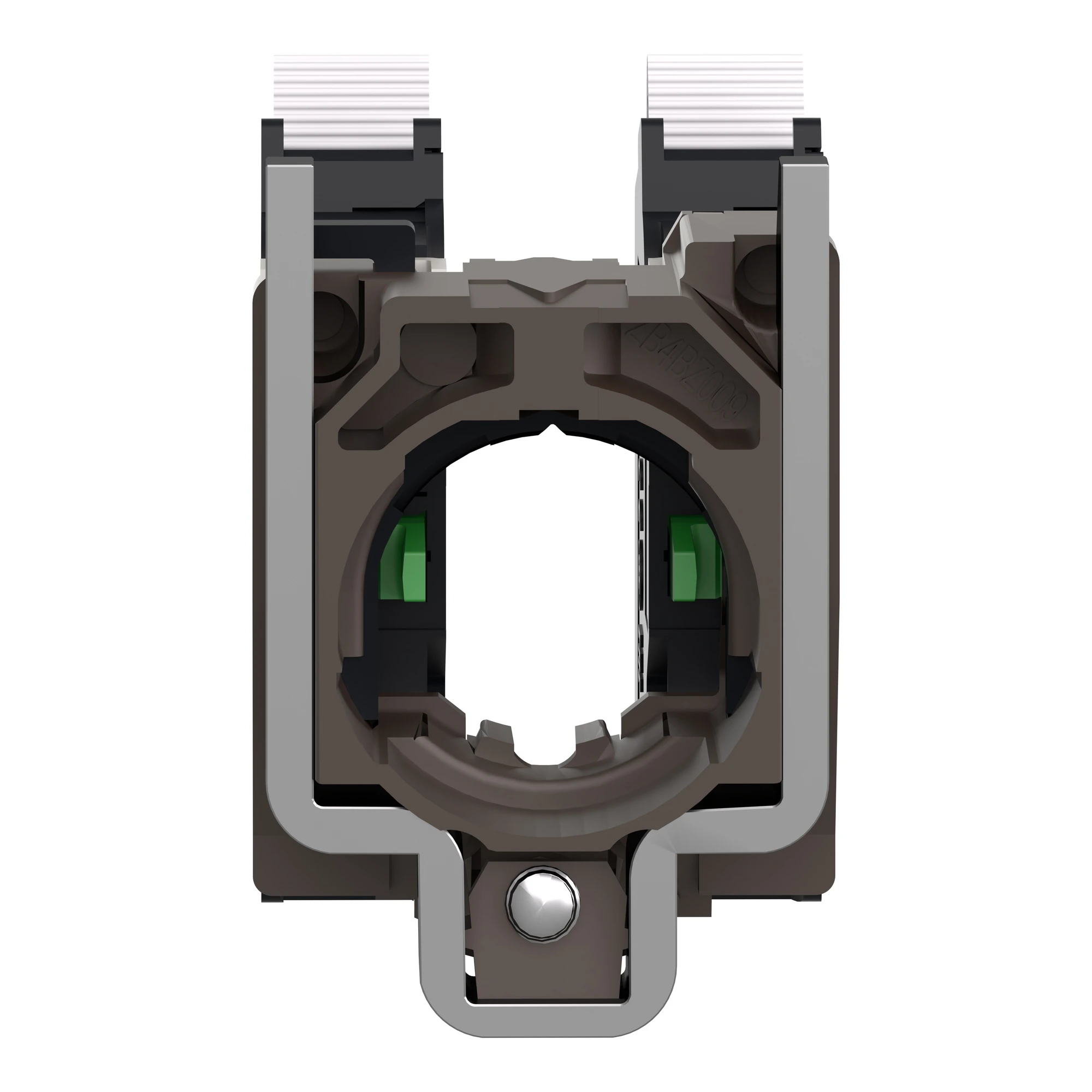 Schneider Electric ZB4BZ1035 Auxiliary contact block with mounting flange, Harmony XB4, metal, with mounting flange, 22mm, 30mm, 2S, Spring Clamp (img_003) Schneider Electric ZB4BZ1035 Auxiliary contact block with mounting flange, Harmony XB4, metal, with mounting flange, 22mm, 30mm, 2S, Spring Clamp (img_003)