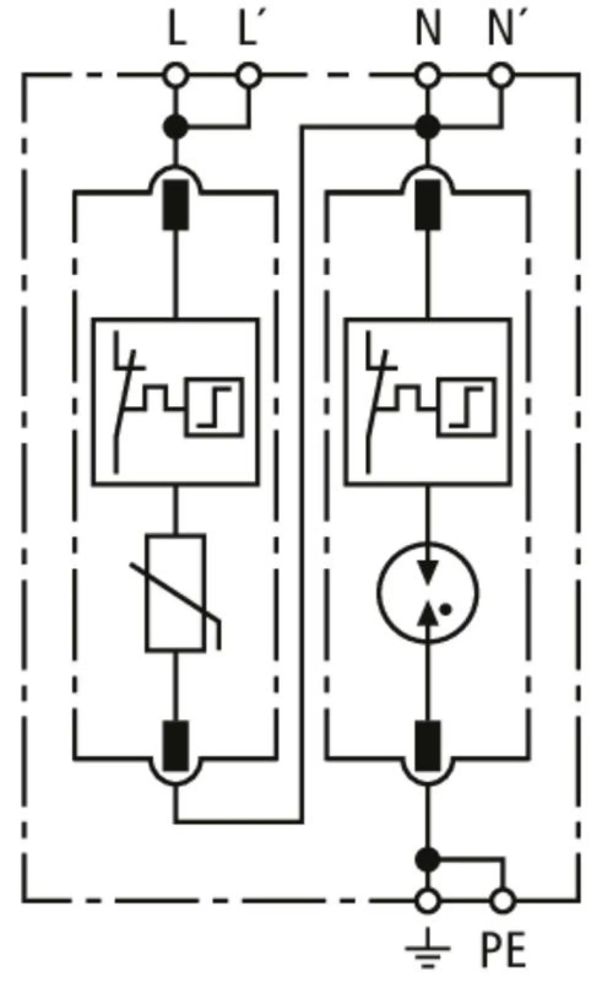 Dehn 943110 Ueberspannungsableiter Typ 2+3 DEHNguard MD einphasig Uc 275V TT+TN-S Systeme (img_003)