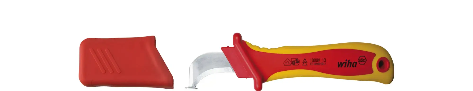 Wiha 36053 Cable stripping knife hooked blade with sliding shoe for round cable (img_001)