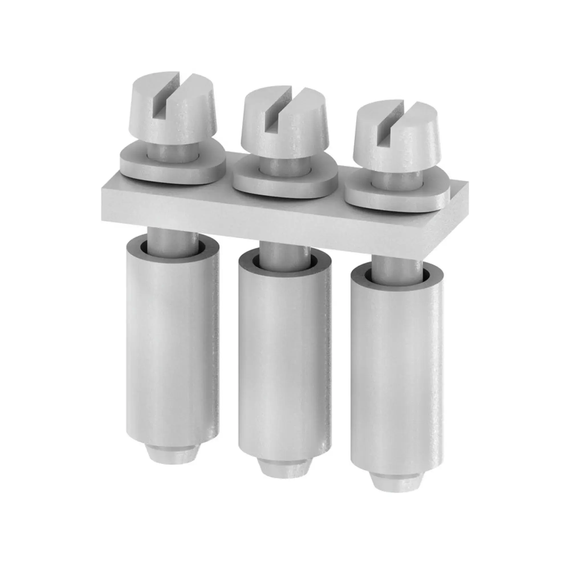 Weidmüller 0367900000 Cross-connector (terminal), when screwed in, grey, 24 A, Number of poles: 3, Pitch in mm: 5.00, Insulated: No, Width: 14.6 mm (img_001) Weidmüller 0367900000 Cross-connector (terminal), when screwed in, grey, 24 A, Number of poles: 3, Pitch in mm: 5.00, Insulated: No, Width: 14.6 mm (img_001)