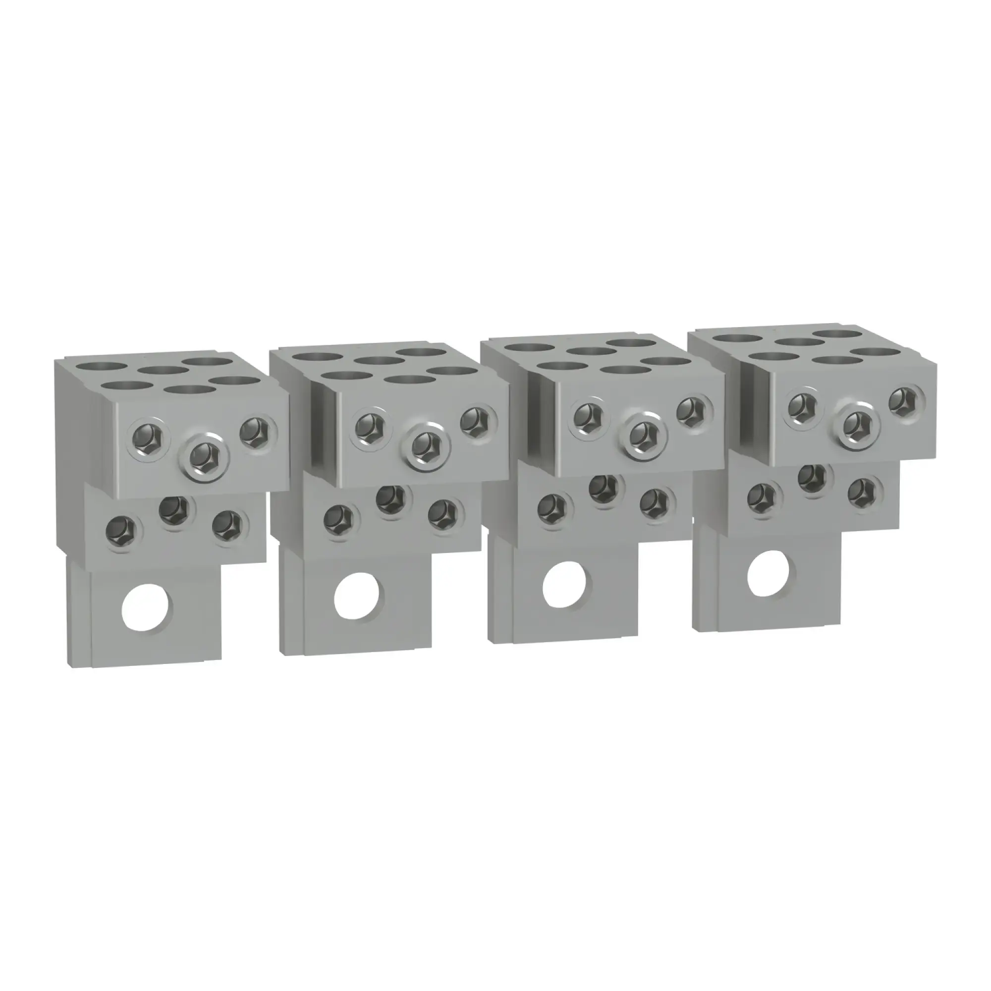 Schneider Electric TPSCON48 Aluminium-Kabelverbinder, TransferPacT, für 6 Kabel 1,5 bis 35 mm², Rahmen 250A, 4P, Satz mit 4 Stück (img_002)