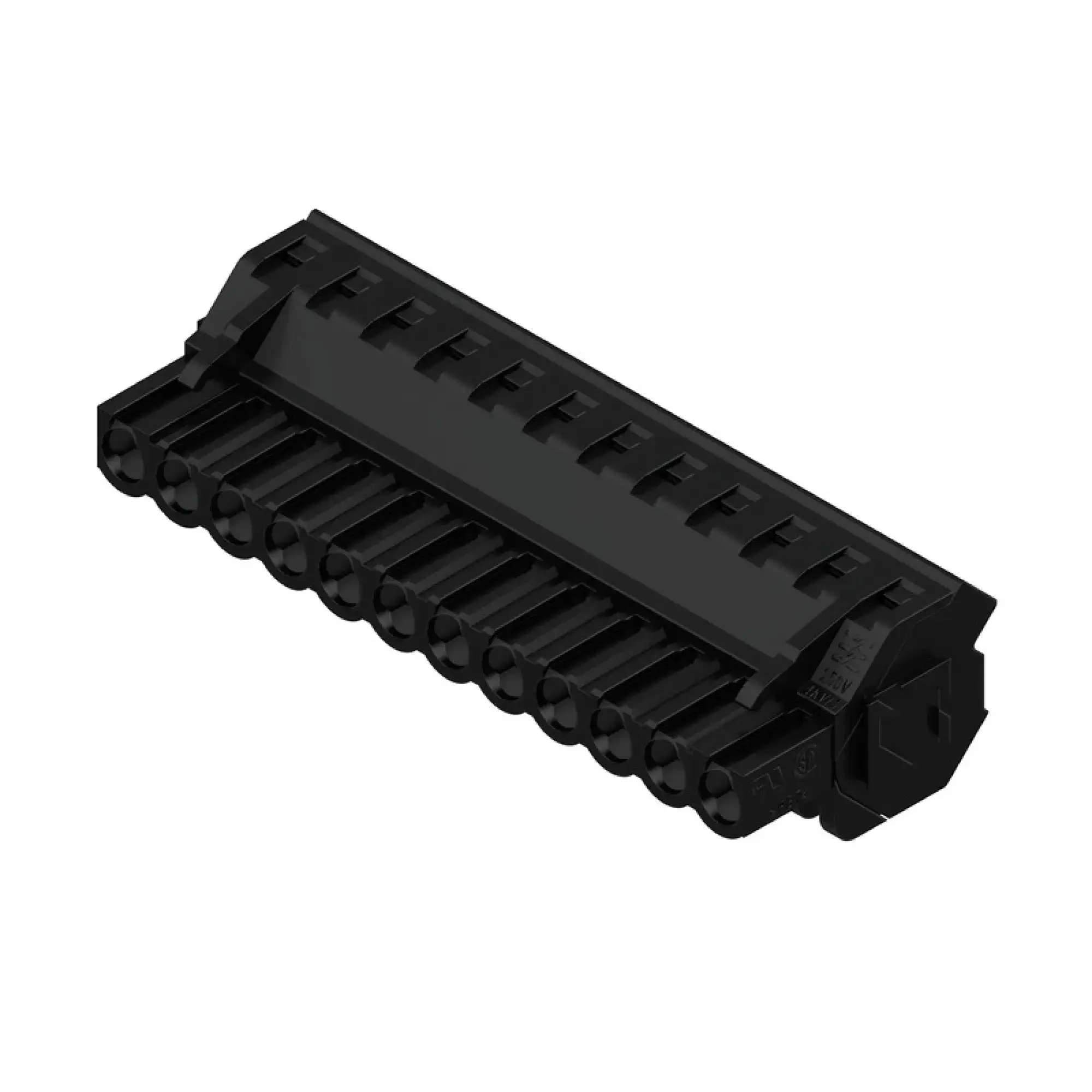 Weidmüller 1946080000 PCB connector (wire connection), 320 V, 17.5 A, Pitch in mm: 5.08, 4 mm², Number of poles: 12, Clamping yoke connection, Box (img_001)