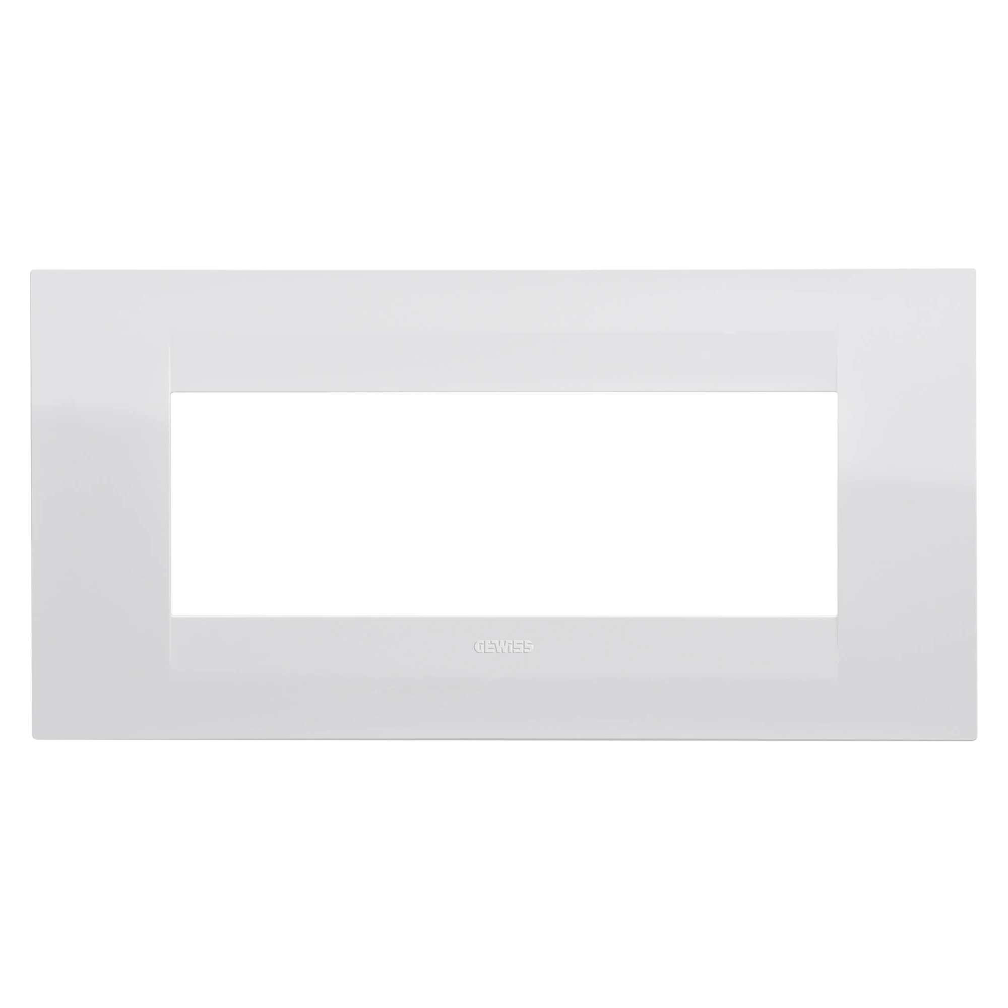 GEWISS GW16406TB GEO PLATE - IN TECHNOPOLYMER - 6 MODULES - WHITE - CHORUSMART (img_001)