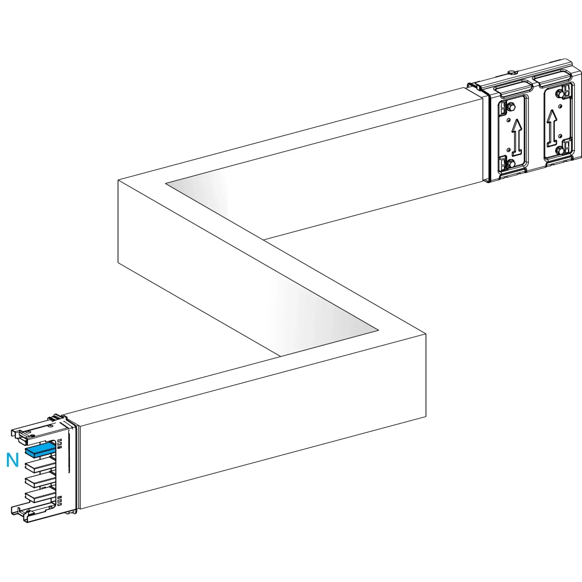 Schneider Electric KSA400DZCG43A KSA Z-Element, 400A, vertical, left-right, selectable length (img_002)