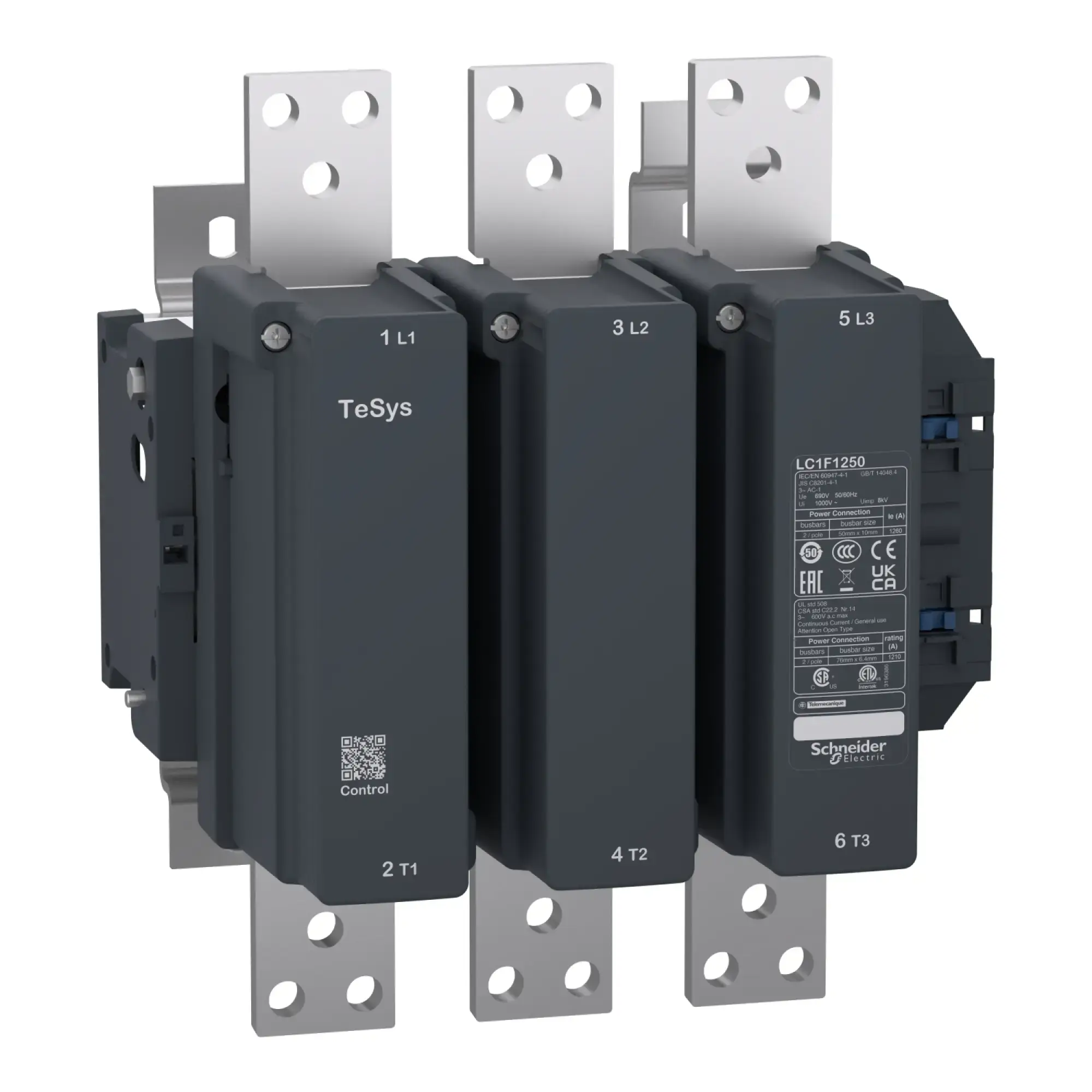 Schneider Electric LC1F1250M7 Power contactor, 3p, 1260A/AC1, 220V50/60Hz (img_002)