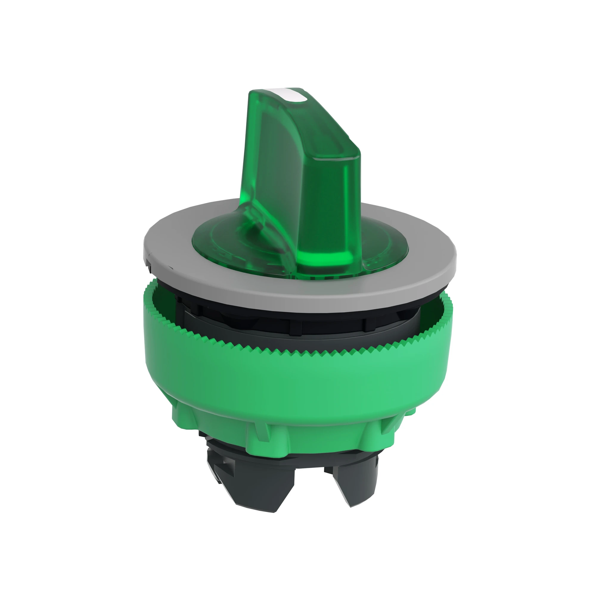 Schneider Electric ZB5FK1833C0 Illuminated Selector Switch, Front Element, Harmony XB5F, Plastic, 30mm, Green, for Universal LED, 3 Positions, Momentary (img_005)