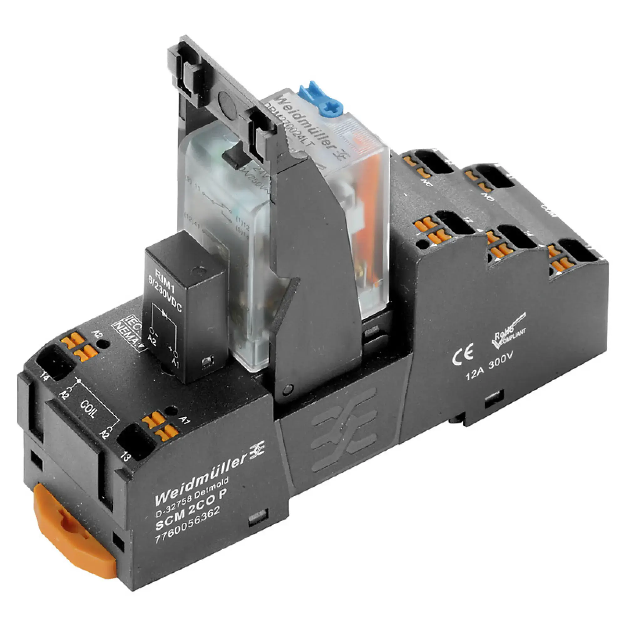 Weidmüller 2576120000 Relay module, 24 V DC, Green LED, 2 CO contact (AgNi flash gold-plated) , 250 V AC, 10 A, PUSH IN (img_001) Weidmüller 2576120000 Relay module, 24 V DC, Green LED, 2 CO contact (AgNi flash gold-plated) , 250 V AC, 10 A, PUSH IN (img_001)