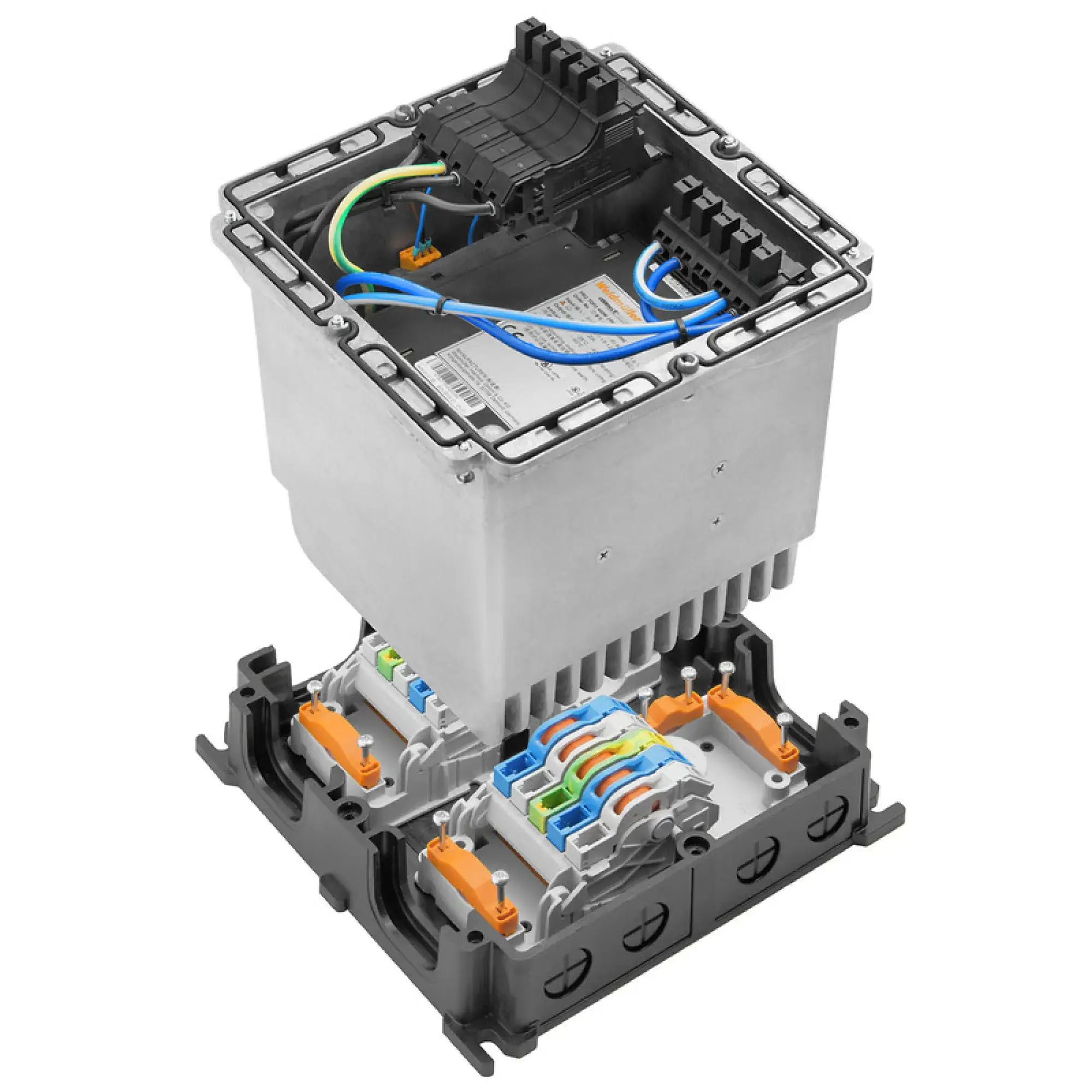 Weidmüller 2743460000 Power supply in enclosure, IP65, in closed state, in complete state, 20A, 24 V, DC, IDC terminal, PUSH IN, M12 A-coded (IO-Link) (img_001)