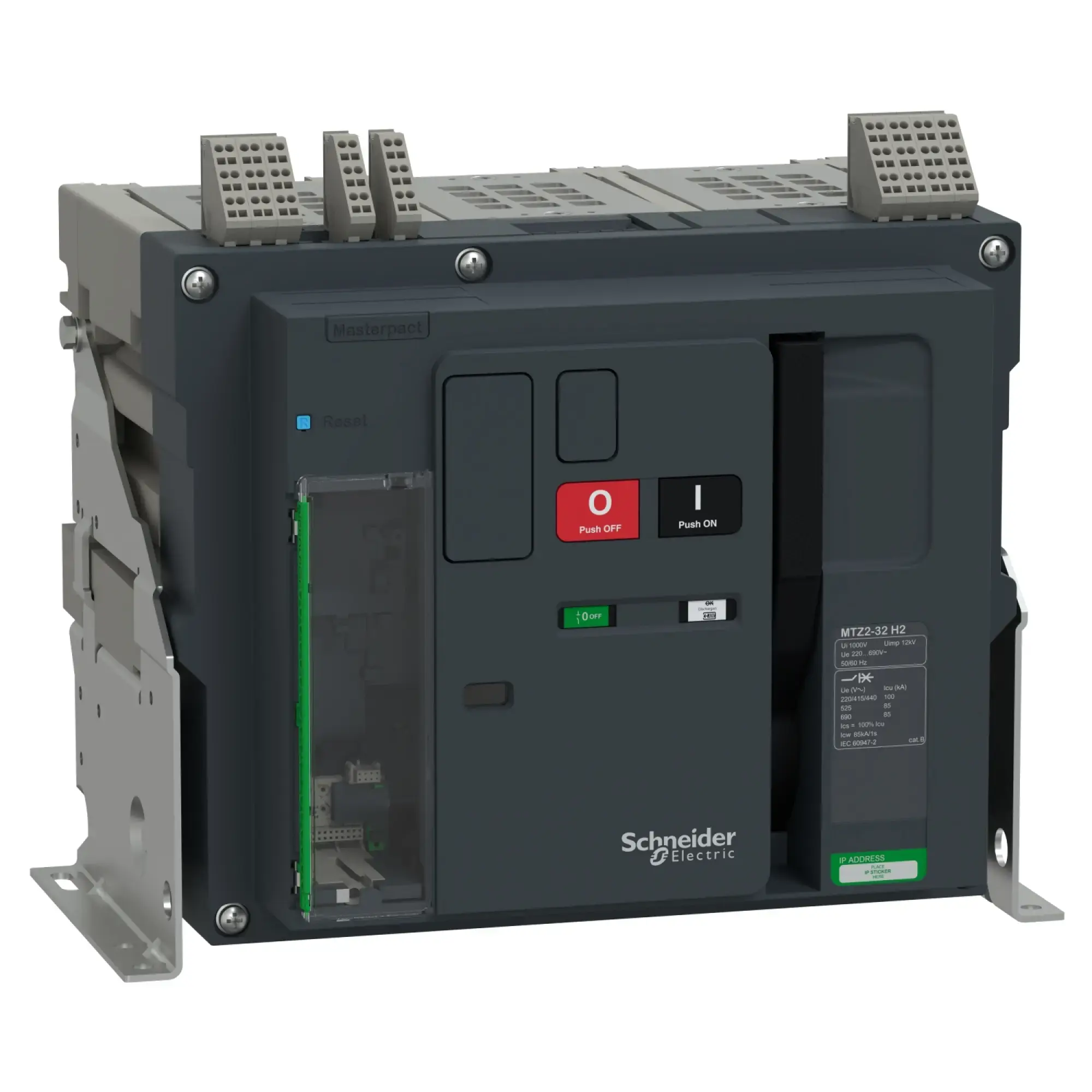 Schneider Electric LV948083 MasterPacT MTZ2 32 3200A H2 100kA/440VAC (Icu) 3P Grundschalter Festeinbau für MicroLogic Active (img_002)