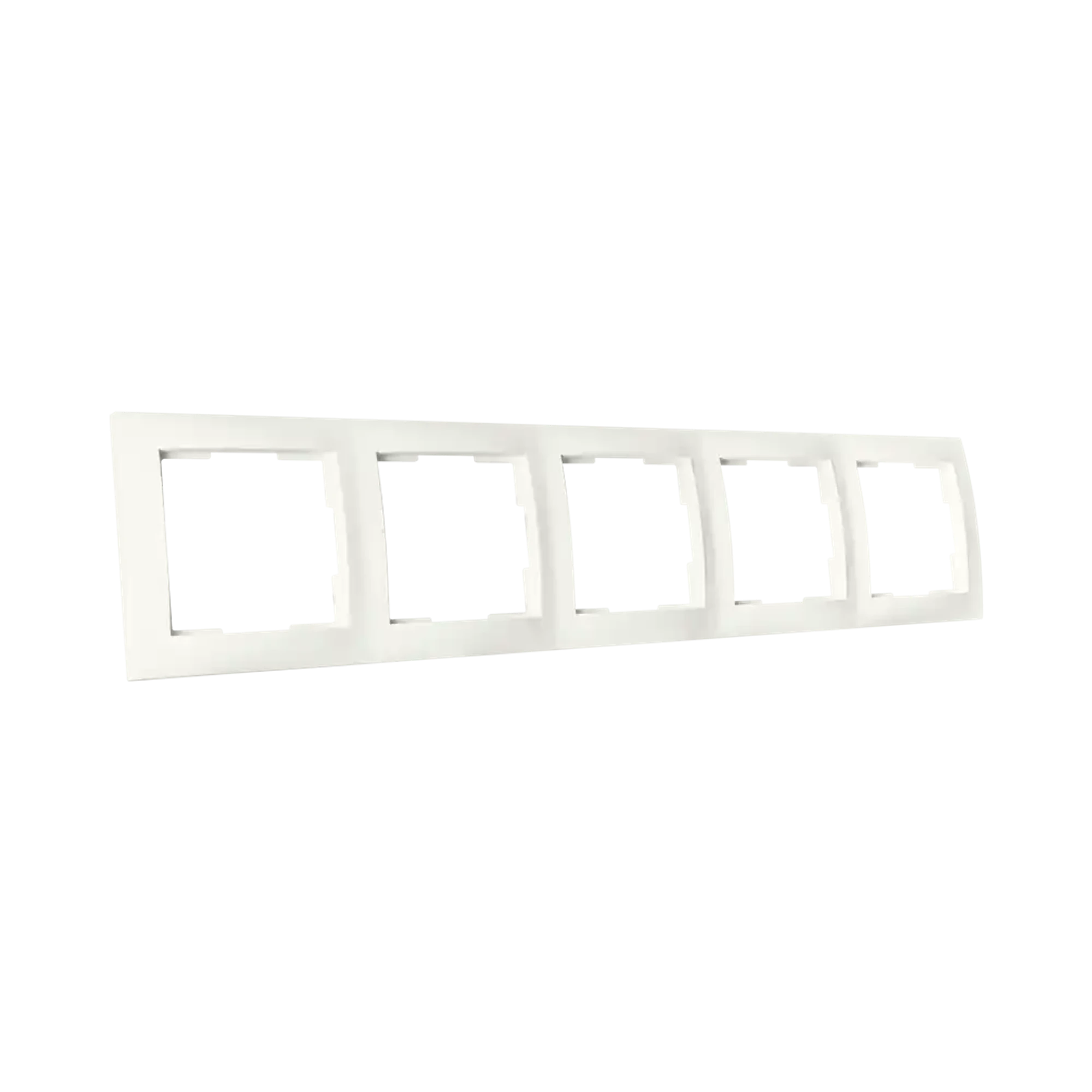 ION INDUSTRIES 80.302.515 5-gang cover frame E1 Matt Alpine White (img_003) ION INDUSTRIES 80.302.515 5-gang cover frame E1 Matt Alpine White (img_003)