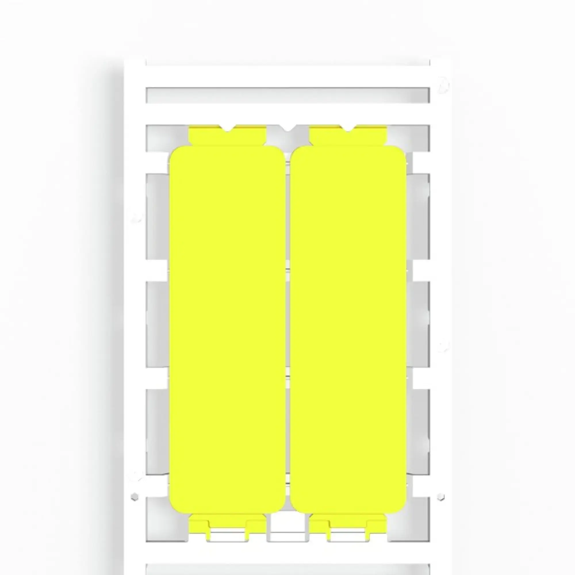 Weidmüller 1520940000 Device marking, Width: 85 mm, Printed characters: without, Polyamide 66, yellow, Operating temperature range: -40...100 °C (img_001)