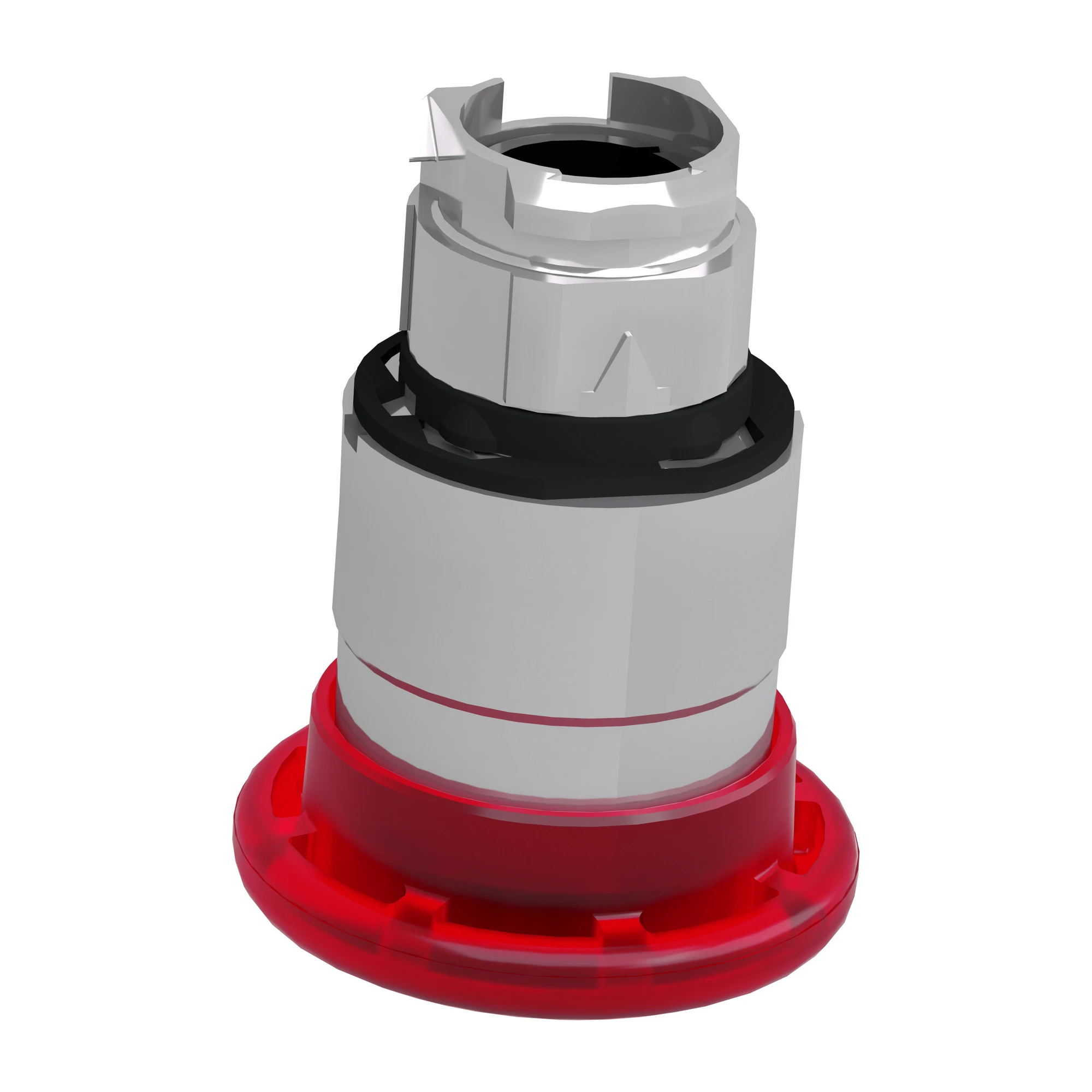 Schneider Electric ZB4BW643 Mushroom Push Button, Front Element, Harmony XB4, Metal, 22mm, Illuminated, Red, Pull Release, for Universal LED (img_007)