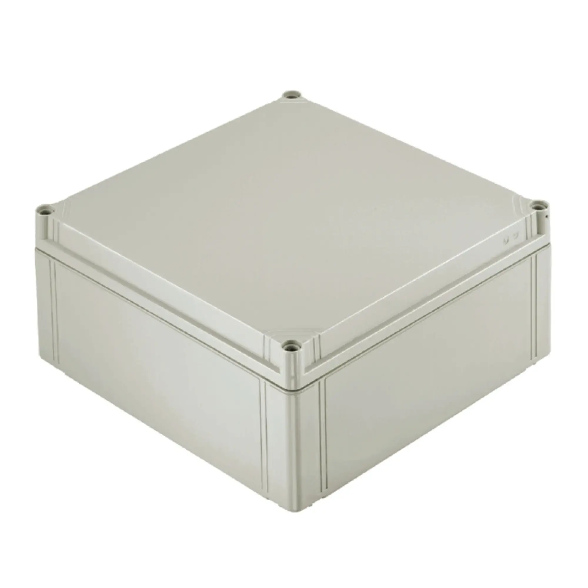 Weidmüller 9535750000 Plastic housing, FPC (polycarbonate empty enclosure), 300 x 300 x 132 mm, Gland plates: , Polycarbonate, untreated, Light Grey (img_001)