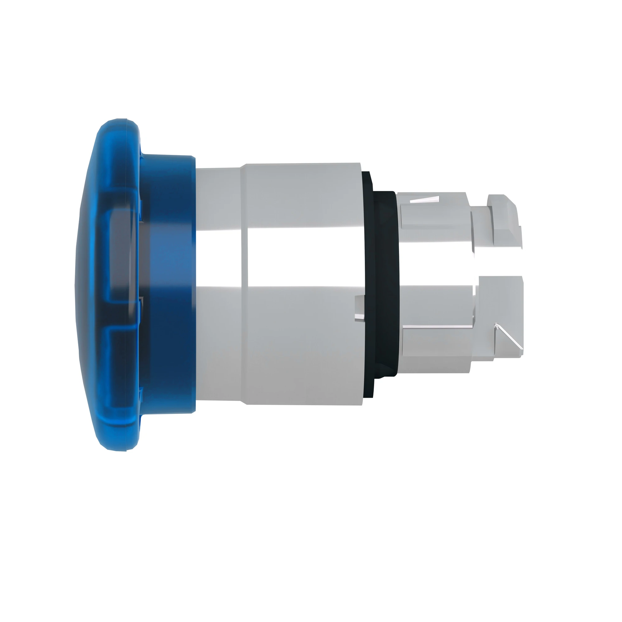Schneider Electric ZB4BW663 Mushroom push button, front element, Harmony XB4, metal, 22mm, illuminated, blue, pull release, for universal LED (img_006)