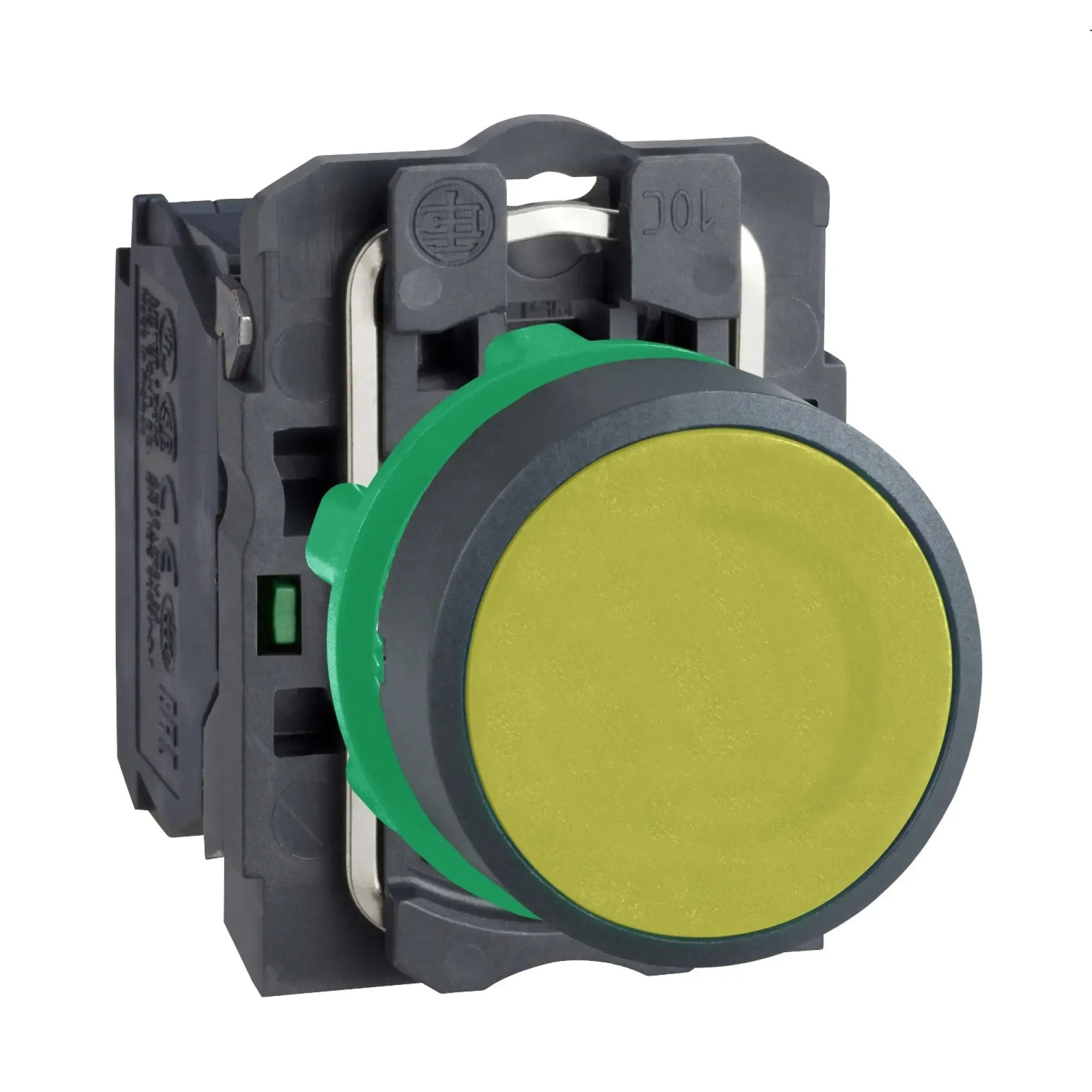 Schneider Electric XB5AA51 Push Button, Harmony XB5, Plastic, Yellow, Unmarked, 22mm, Momentary, 1NC (img_004)